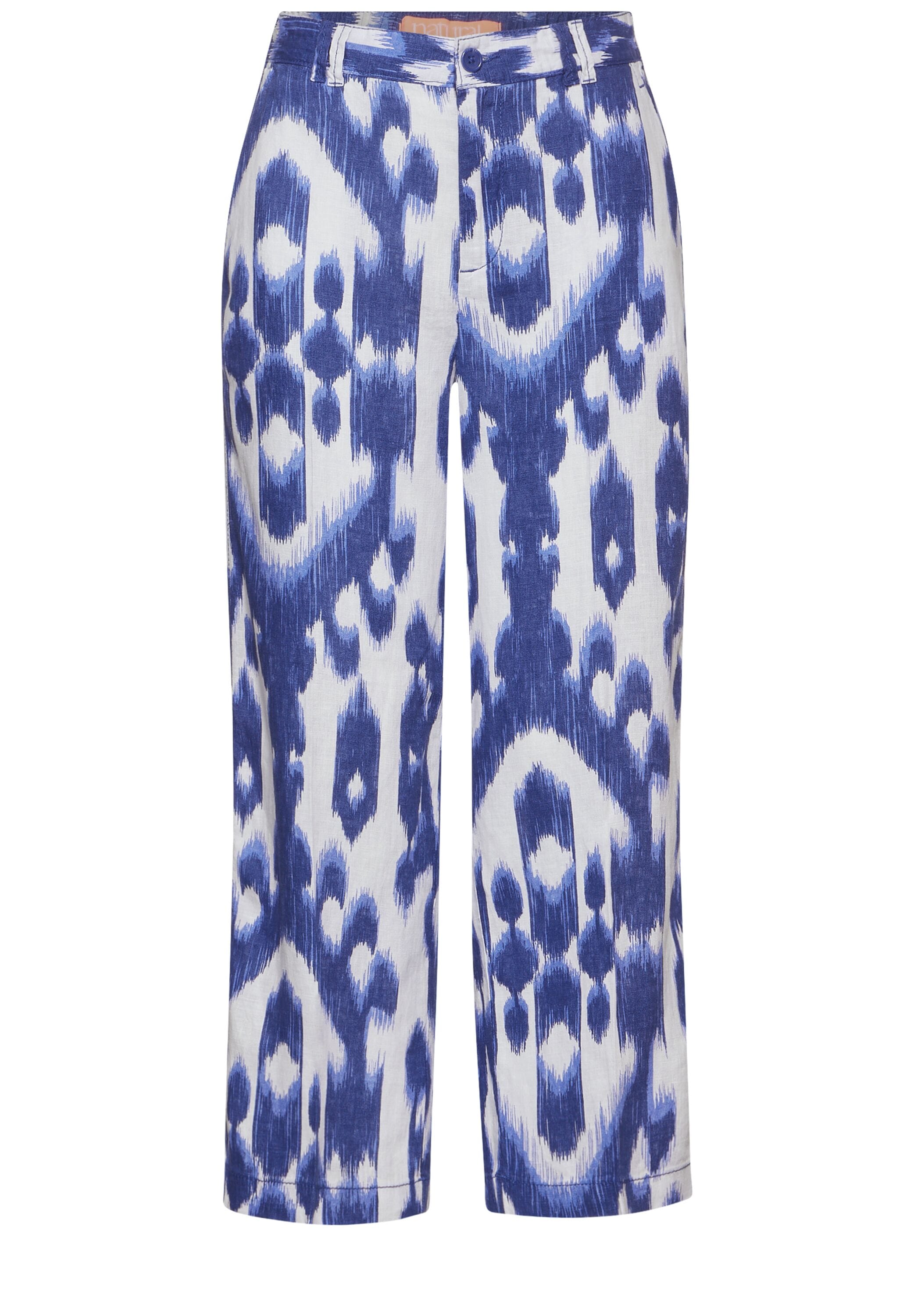 STREET ONE Leinenhose, mit Ikat Muster