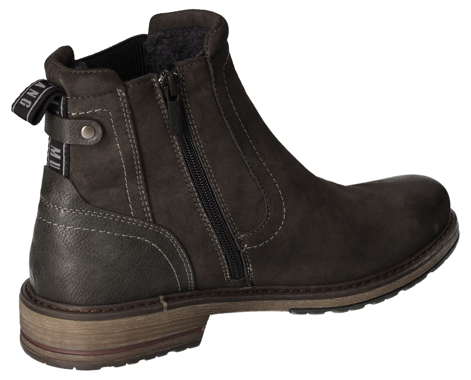 Mustang Shoes Chelseaboots, Schlupfboots, Stiefelette, Blockabsatz, seitlicher Stretcheinsatz