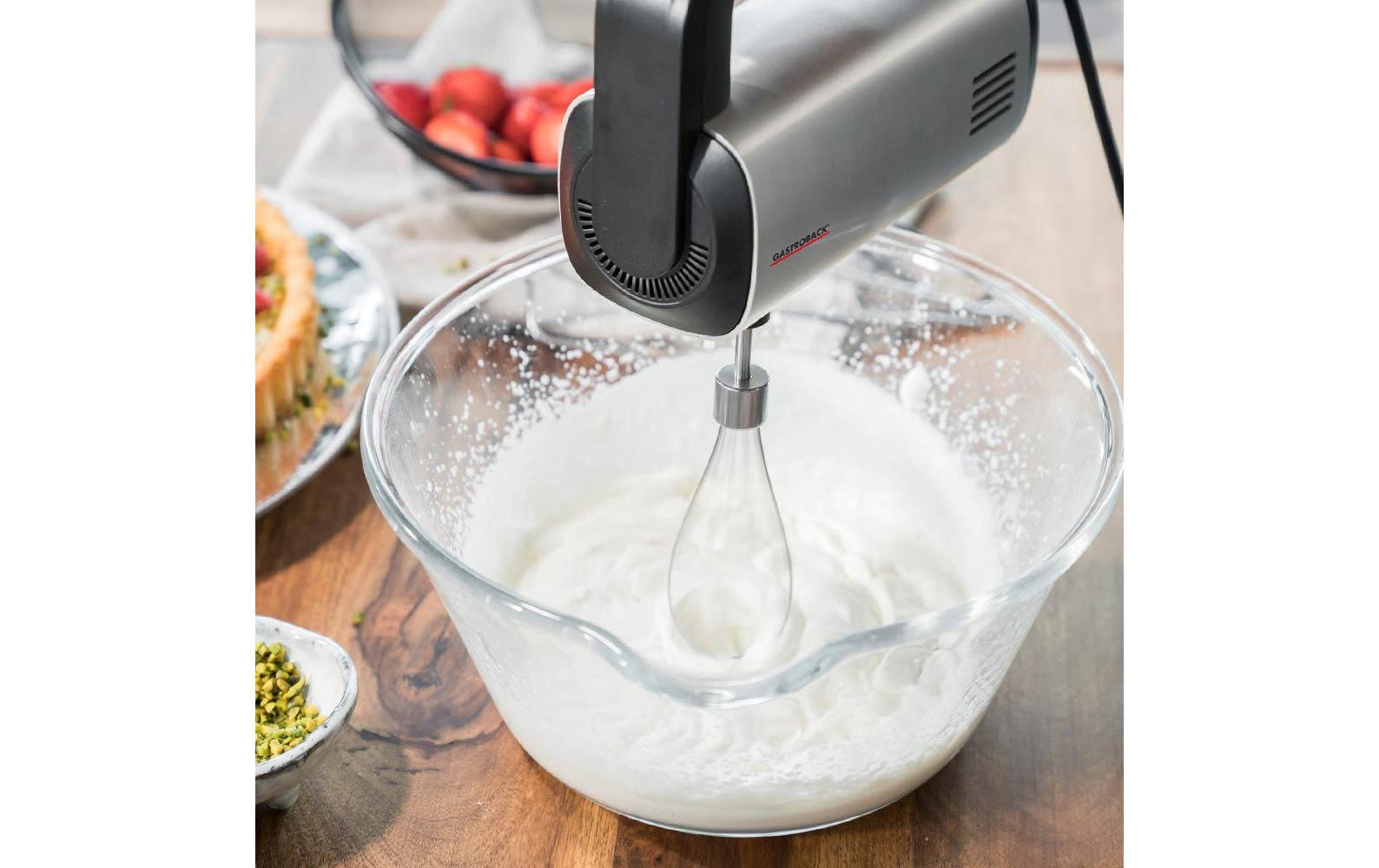 Gastroback Handmixer »Design Pro Silberfarben Schwarz«, 500 W