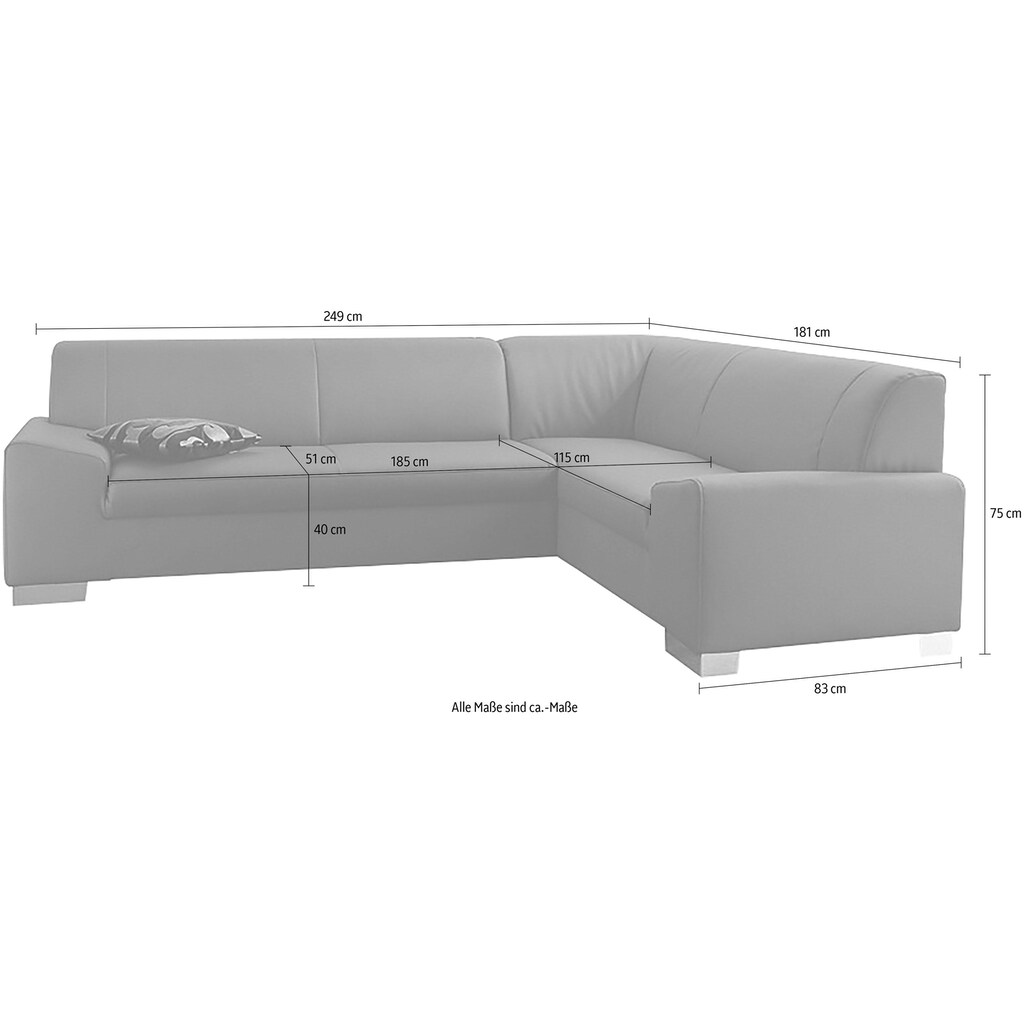 DOMO collection Ecksofa »Alisson«