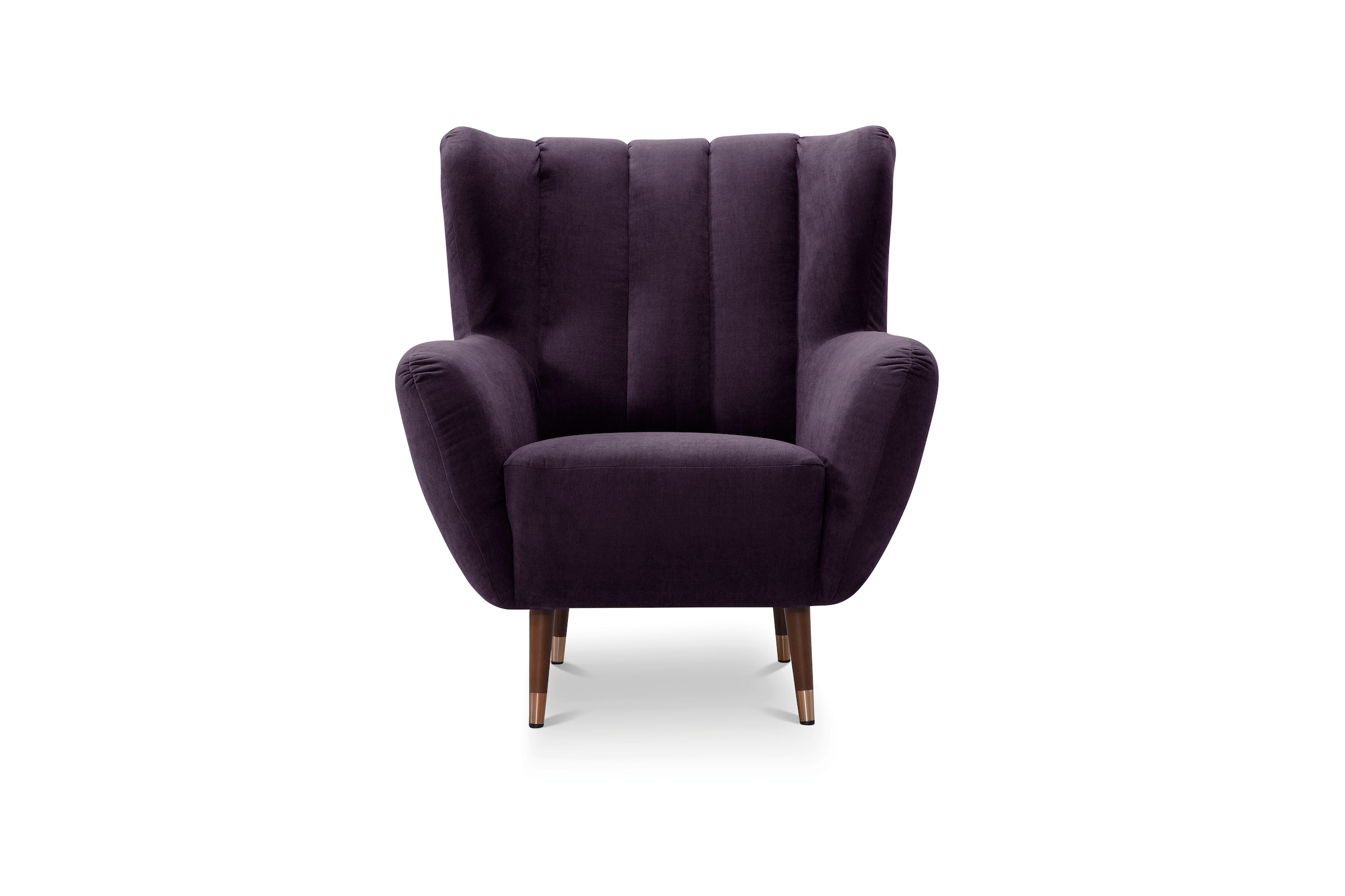 exxpo - sofa fashion Sessel »Polly, Ohrensessel, Loungesessel«, bequem mit hoher Rückenlehne, hohe Füsse, hochwertige Bezüge