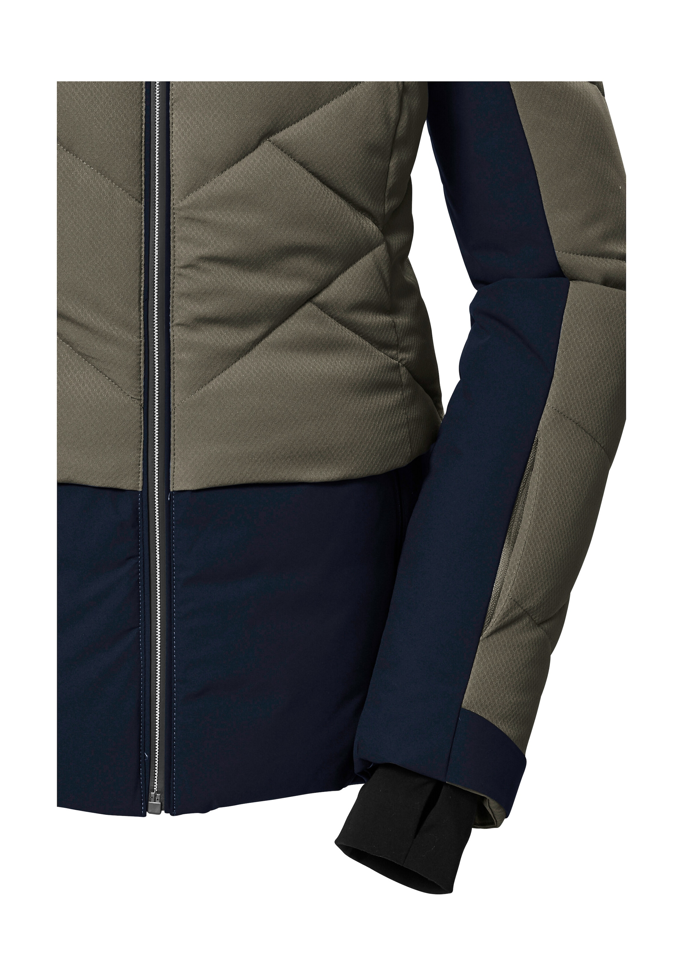 Killtec Skijacke »KSW 102 WMN SKI QLTD JCKT«, Stylische Skijacke, wasserabweisend, abnehmbarer Kunstfellkragen