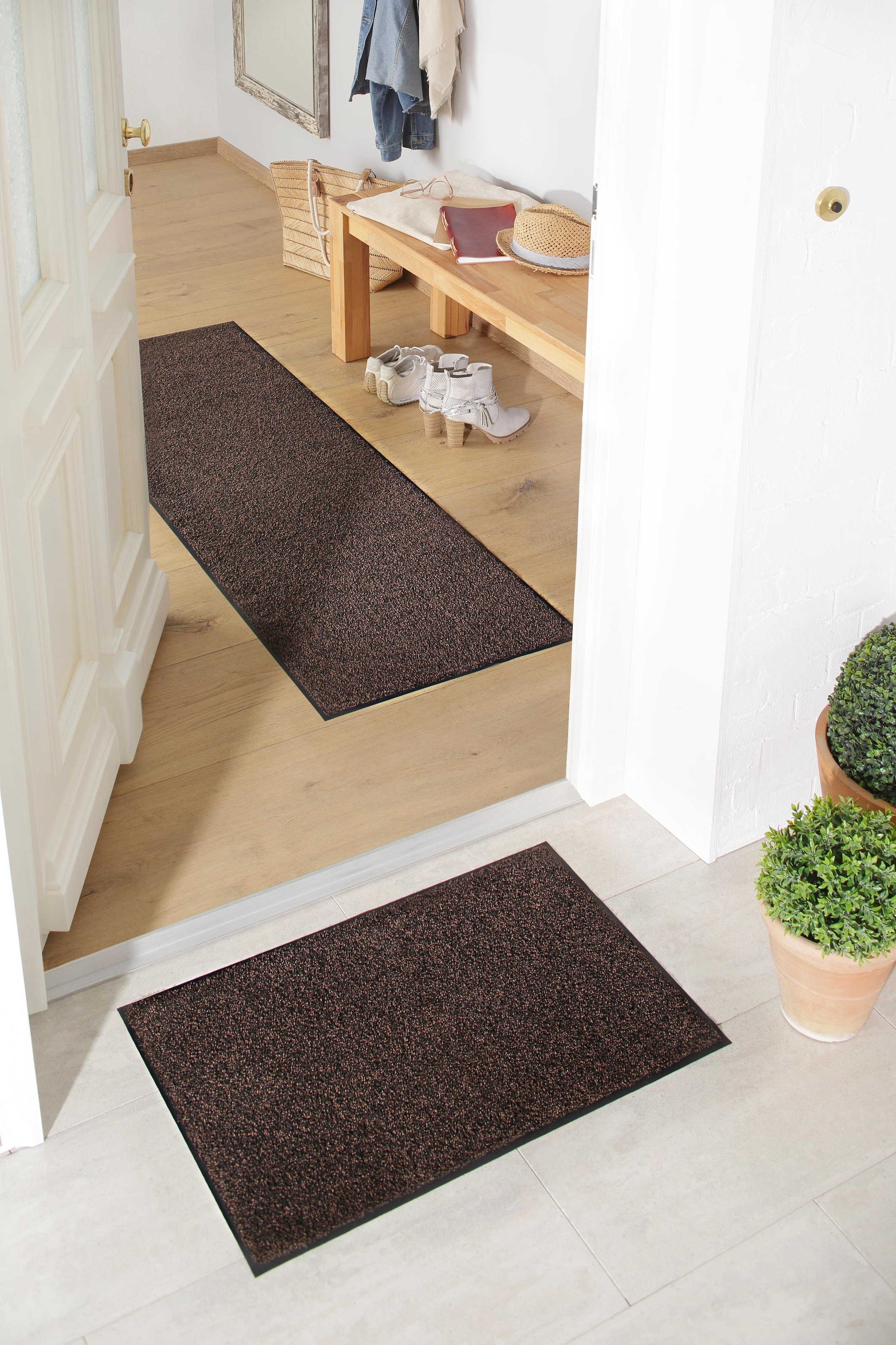 my home Fussmatte »Ember«, rechteckig, 9 mm Höhe, Schmutzfangmatte, In- und Outdoor geeignet