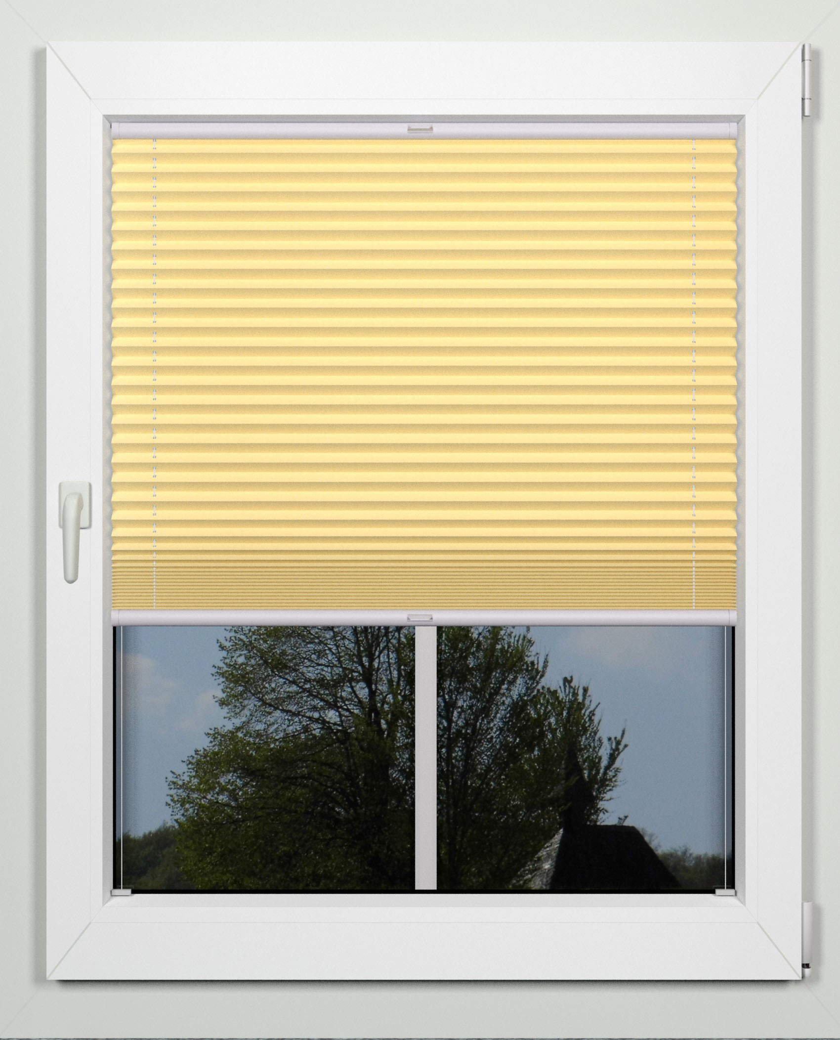 indeko Plissee "simple" Lichtschutz mit Bohren verspannt nach Mass