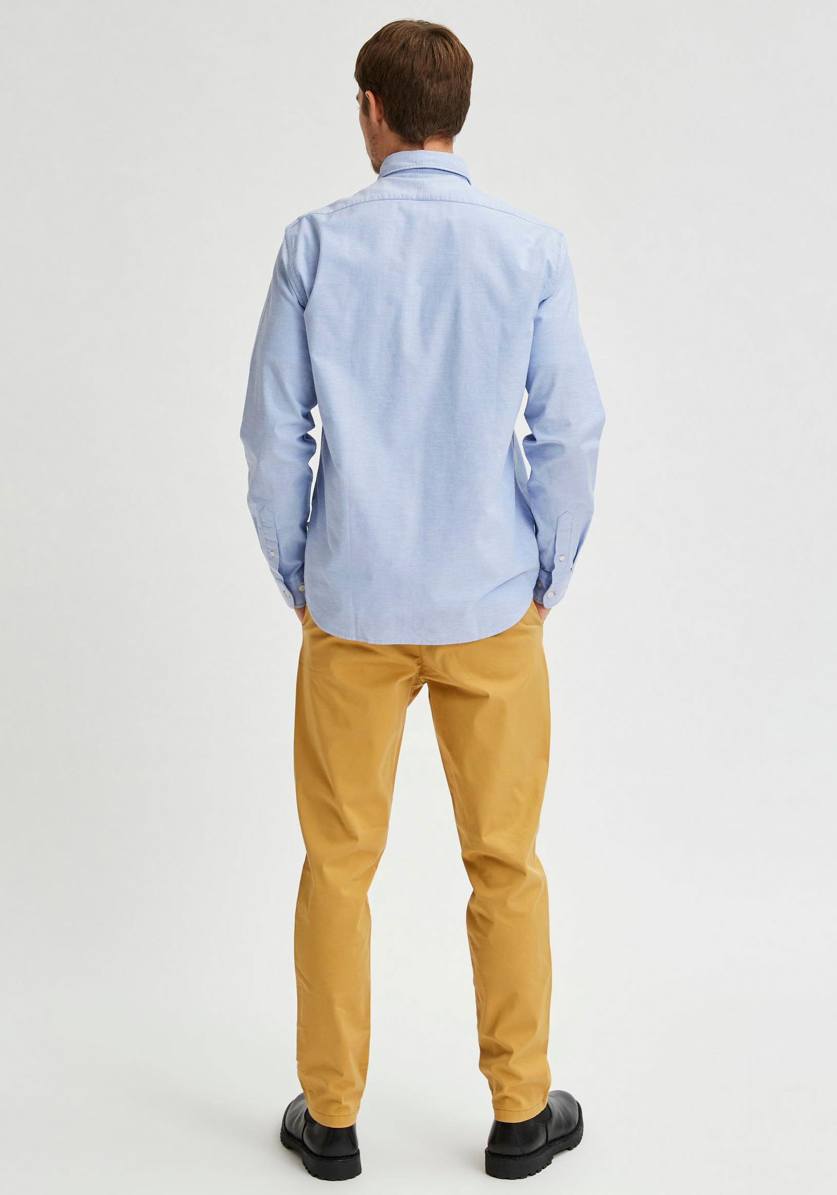 SELECTED HOMME Langarmhemd »SLHREGRICK-OX SHIRT LS NOOS«, mit Brusttasche