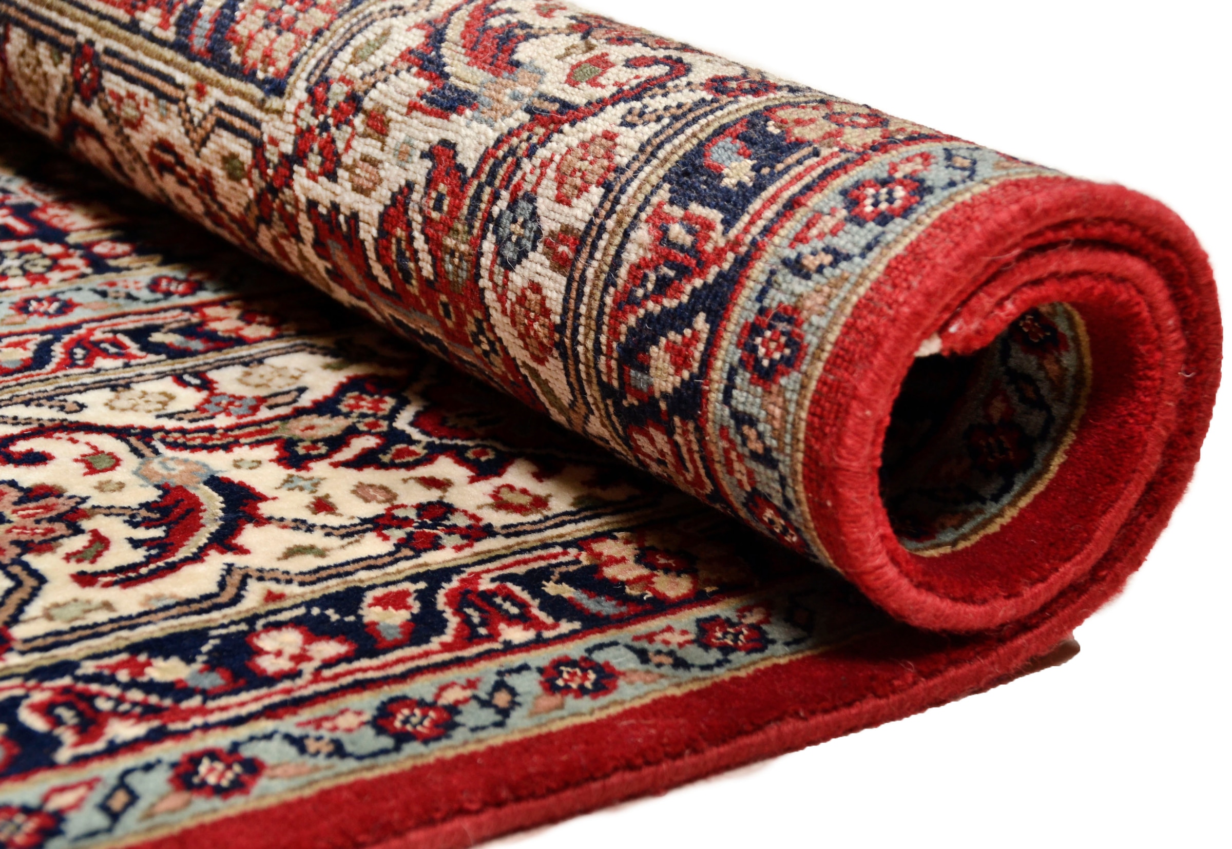 THEKO Orientteppich »Meraj Silk Touch Bidjar«, rechteckig, Flor aus 20% Seide, handgeknüpft, mit Fransen