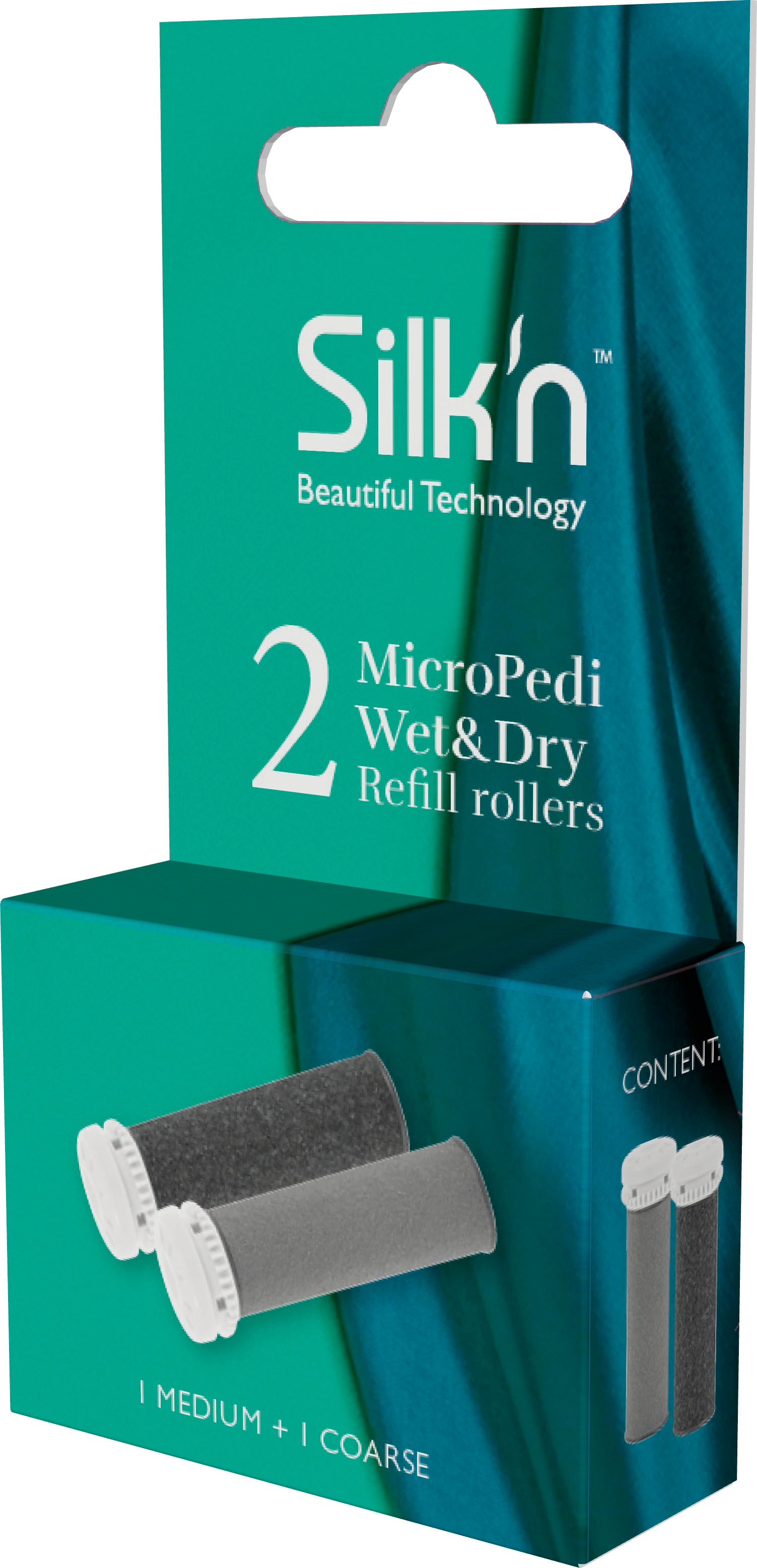 Silk'n Hornhautentferner Ersatzrolle »MicroPedi«, (Set, 8 St., Wet & Dry)