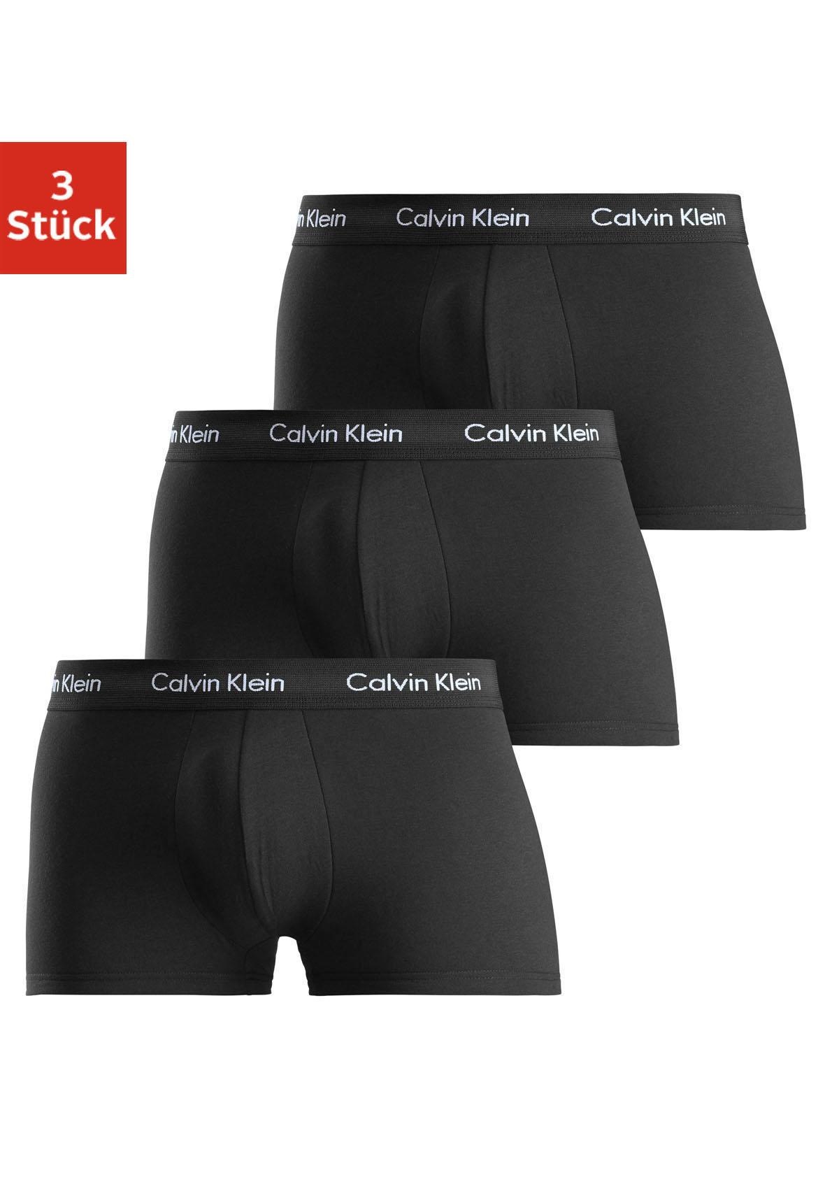 Calvin Klein Underwear Trunk »Low Rise Trunk 3 PACK« 3 PACK, 3 Stk. mit Logo-Stretchbund