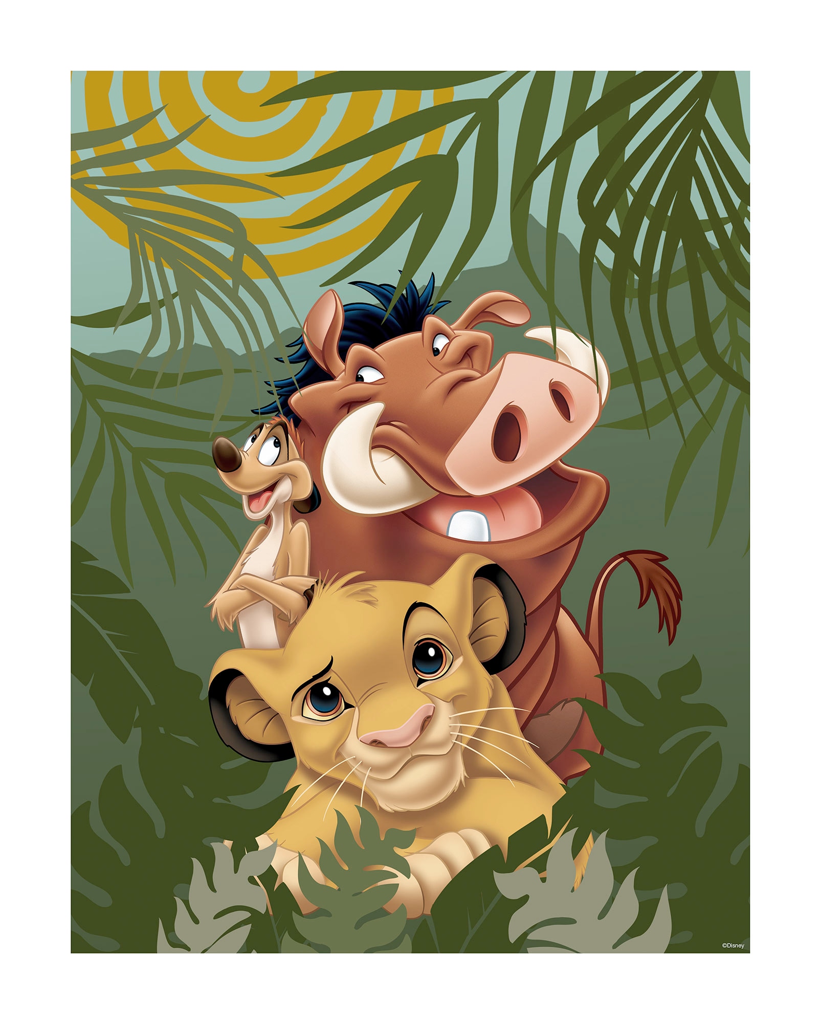 Komar Poster »Lion King Carefree«, (1 St.), Kinderzimmer, Schlafzimmer, Wohnzimmer