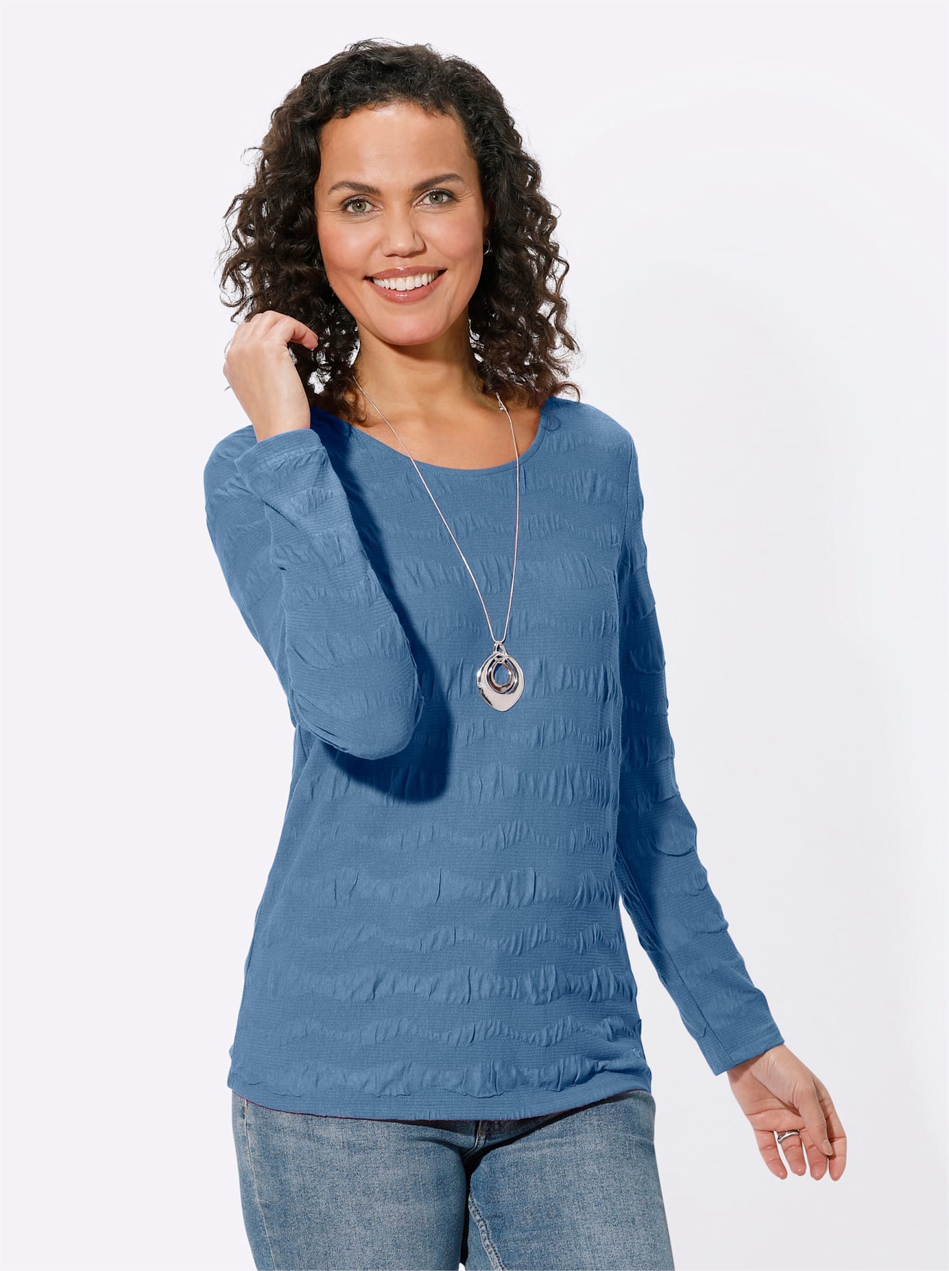 Casual Looks Rundhalsshirt »Rundhals-Shirt« 1 Stk.