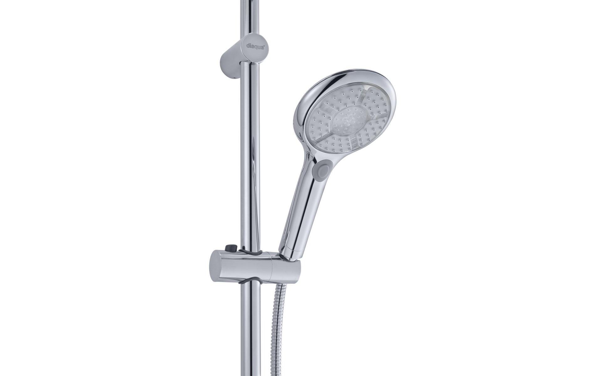 diaqua® Brausegarnitur »Gerana LED, Verchromt«