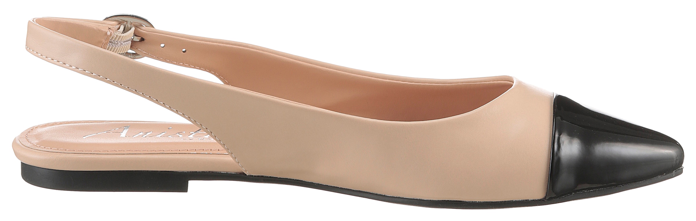 Aniston SHOES Slingpumps, Flat, Sommerschuh, Lackspitze - NEUE KOLLEKTION