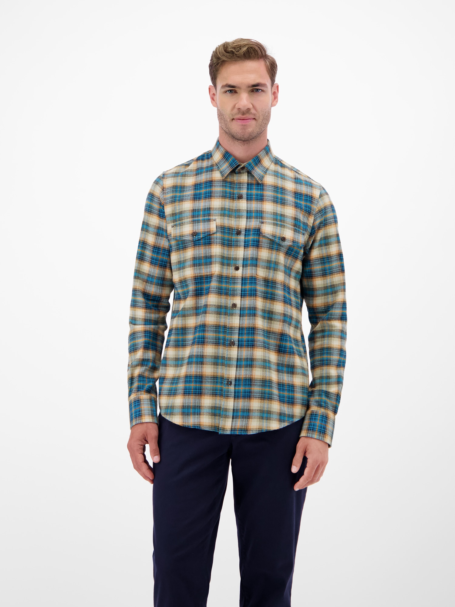 LERROS Karohemd »LERROS Casual Flanellhemd - weicher Twill, starker Style«