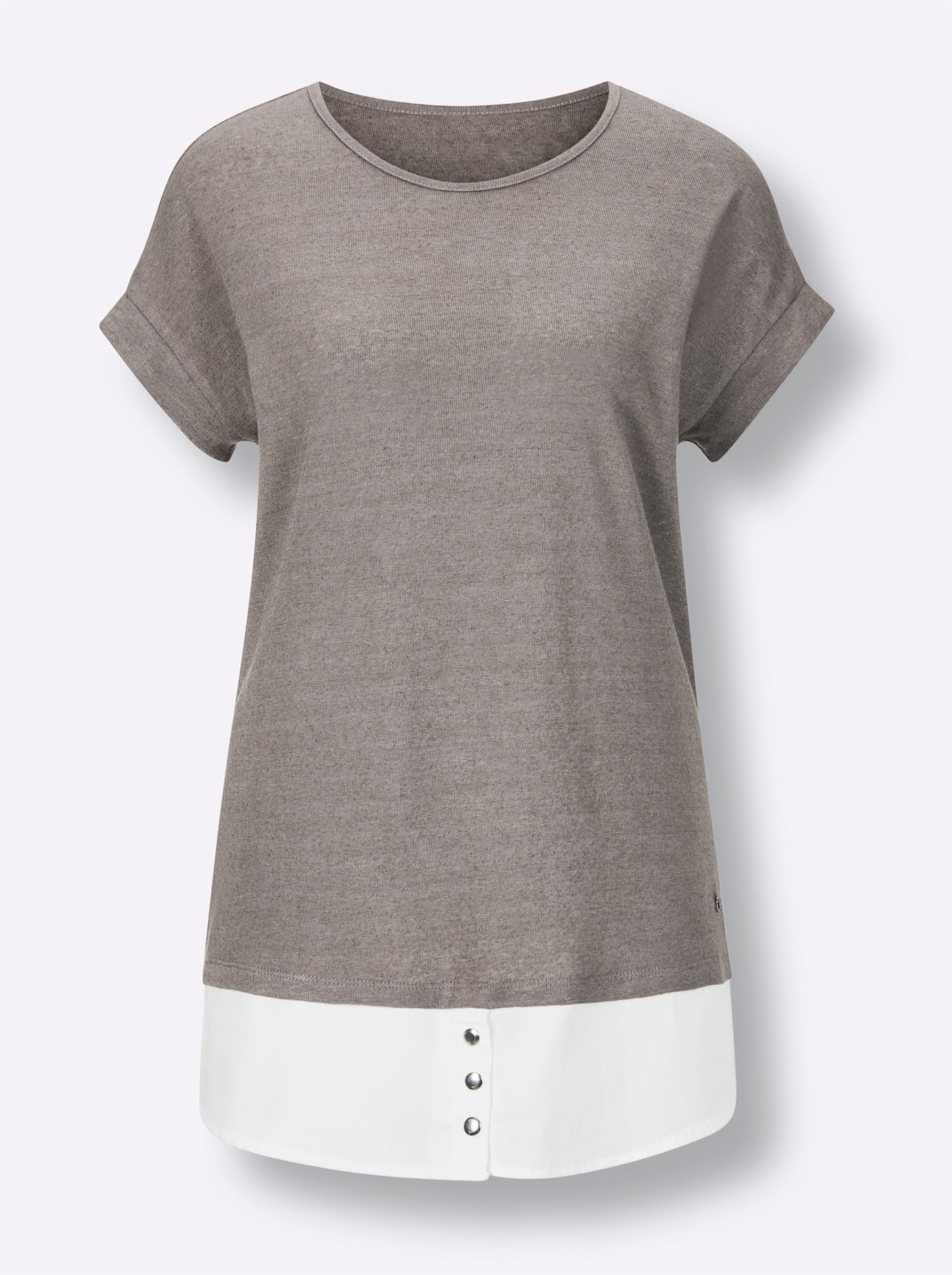 CREATION L PREMIUM 2-in-1-Shirt »Leinen-Viskose-Shirt«, (1 tlg.)