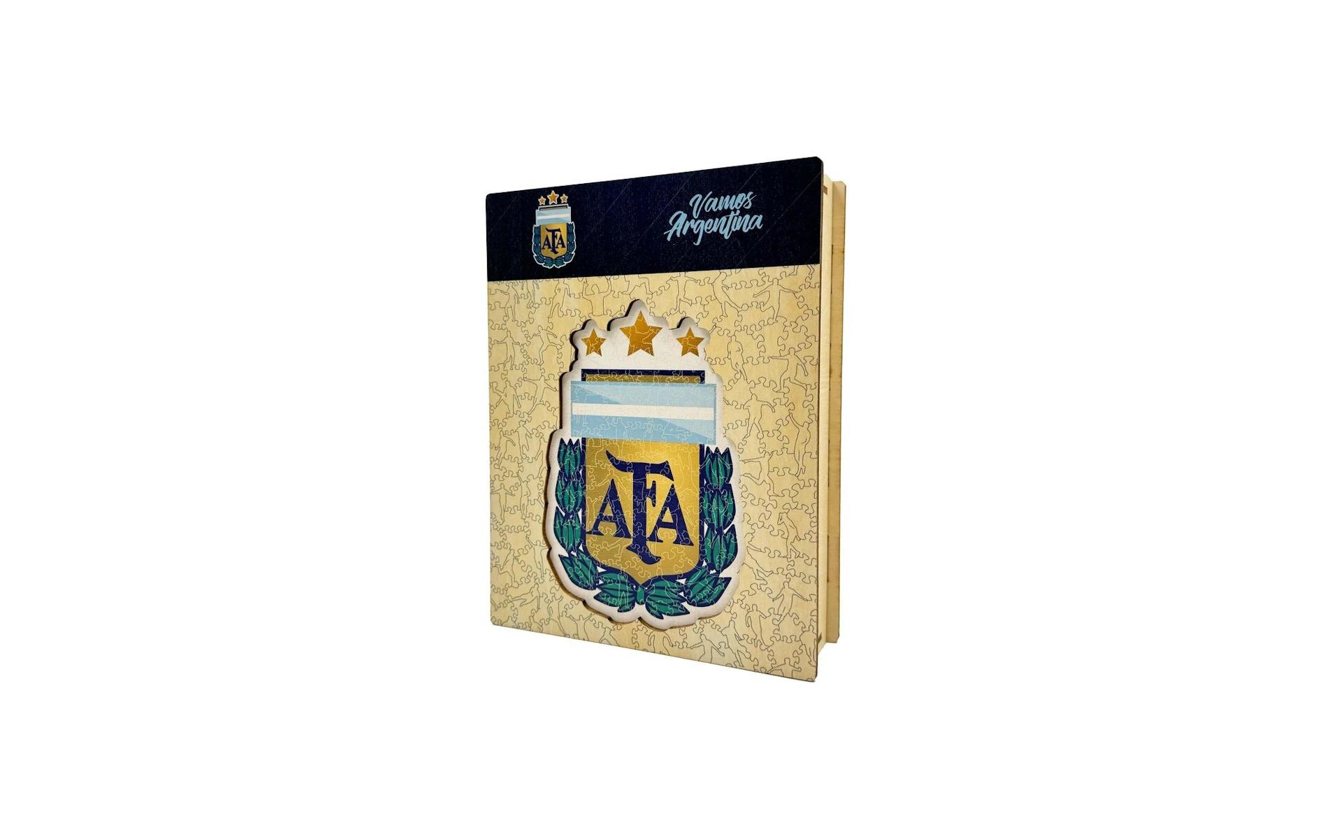 Puzzle »Iconic Nationalmanschaft Argentinien- Logo«, Holzart: Birke (Herkunftsland: China)