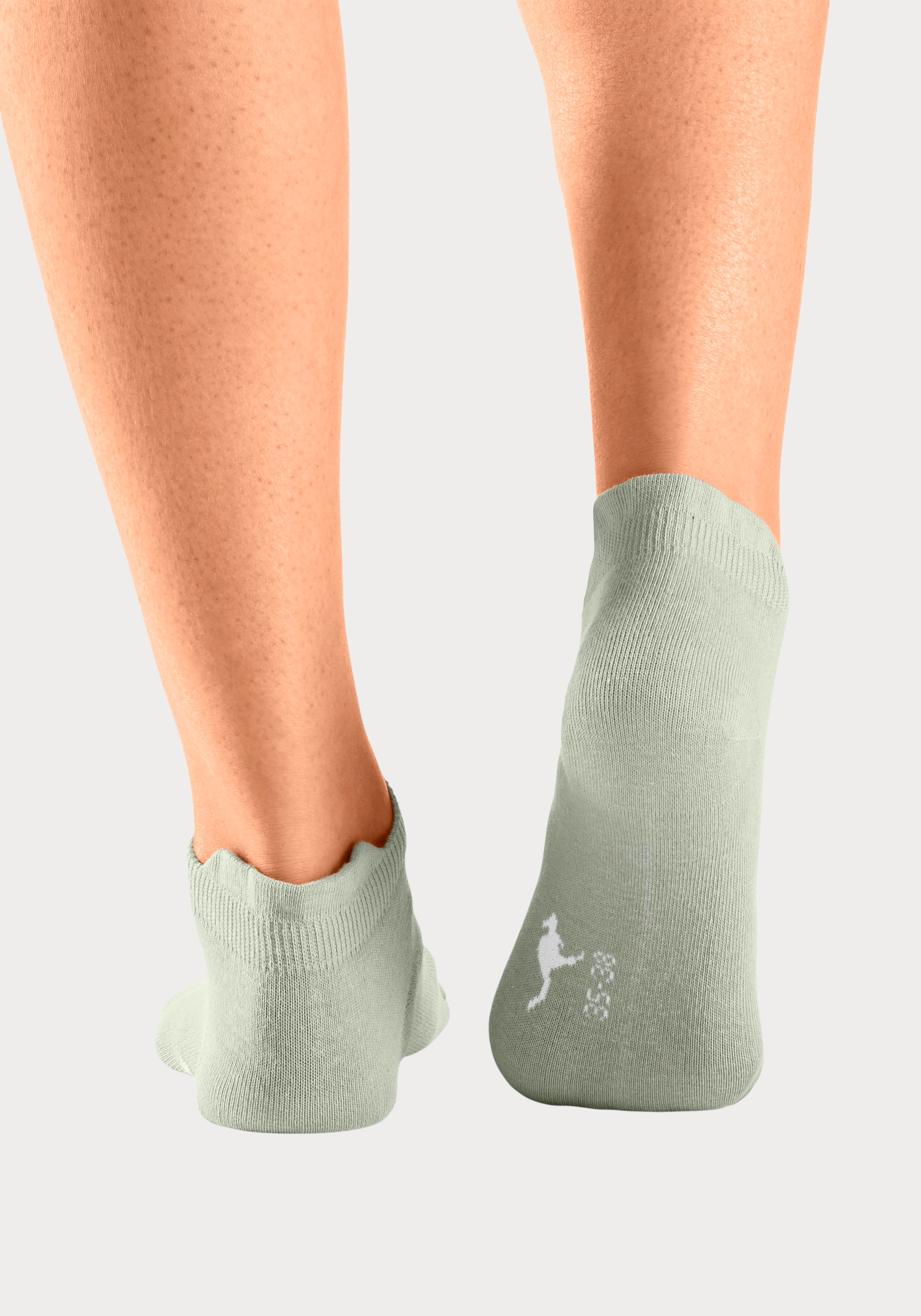 KangaROOS Sneakersocken, (Packung, 10 Paar), mit erhöhtem Bündchen