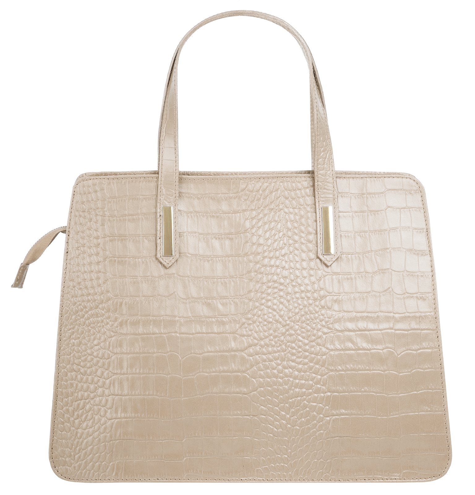 Cluty Henkeltasche, echt Leder, Made in Italy