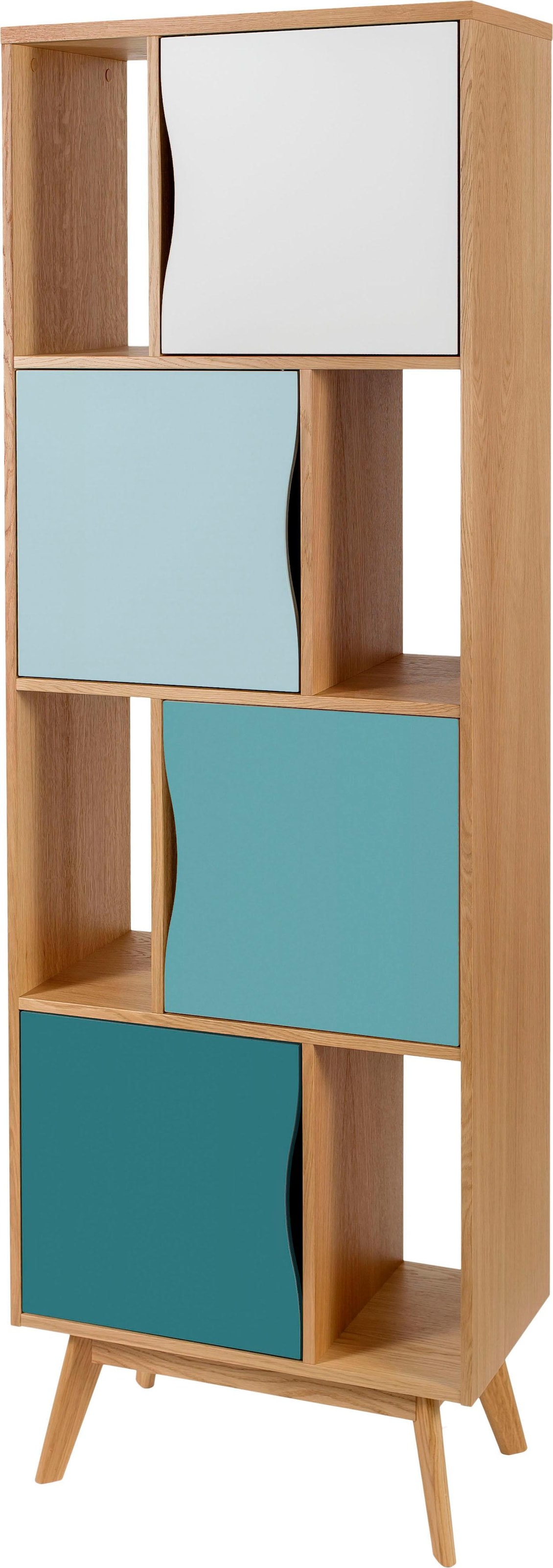 Woodman Bücherregal »Avon«, Höhe 191 cm, Holzfurnier aus Eiche, schlichtes  skandinavisches Design online bestellen | Jelmoli-Versand