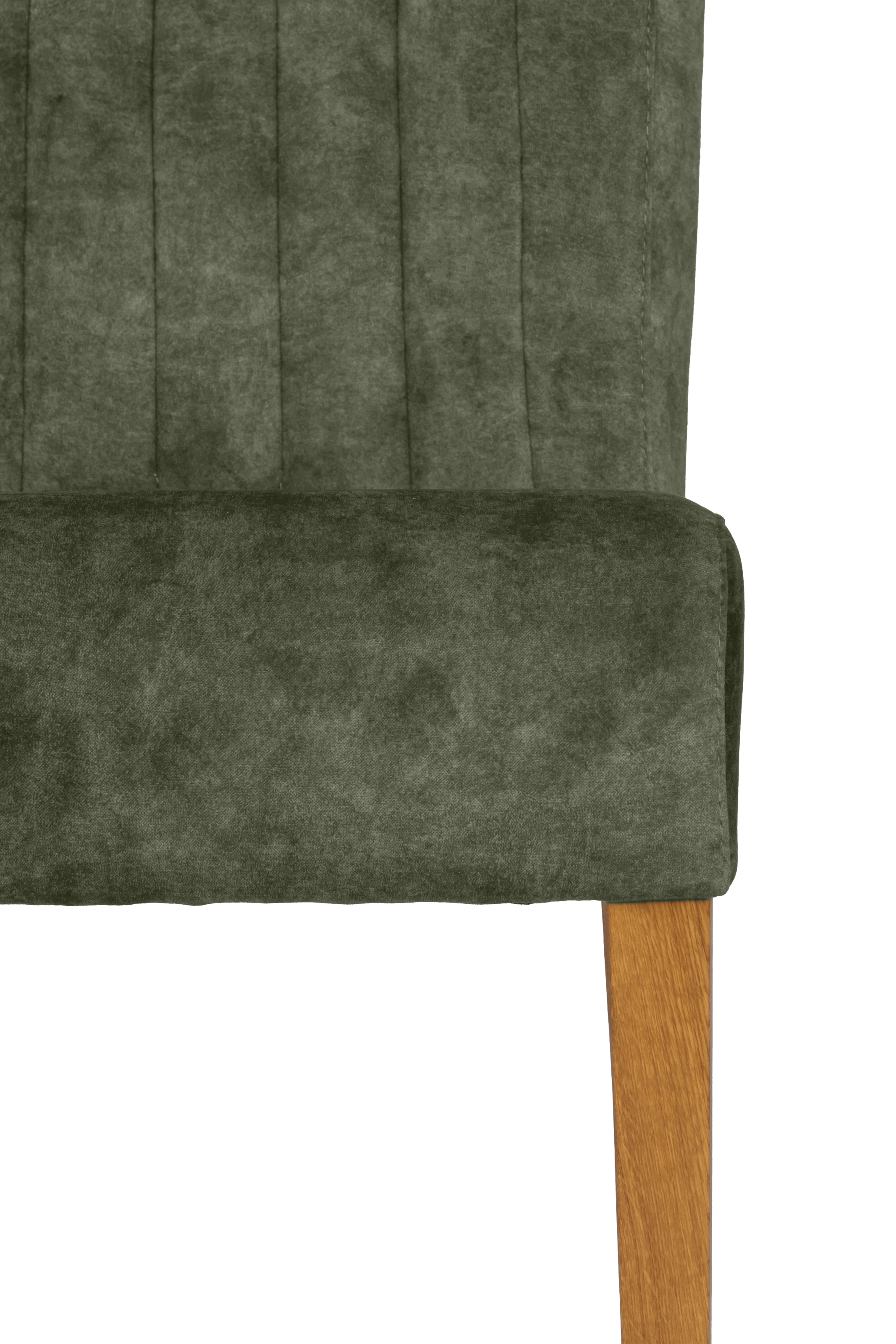 Home affaire 4-Fussstuhl, (Set), 2 St., Samtvelours, vertikale Nähte in der Rückenlehne