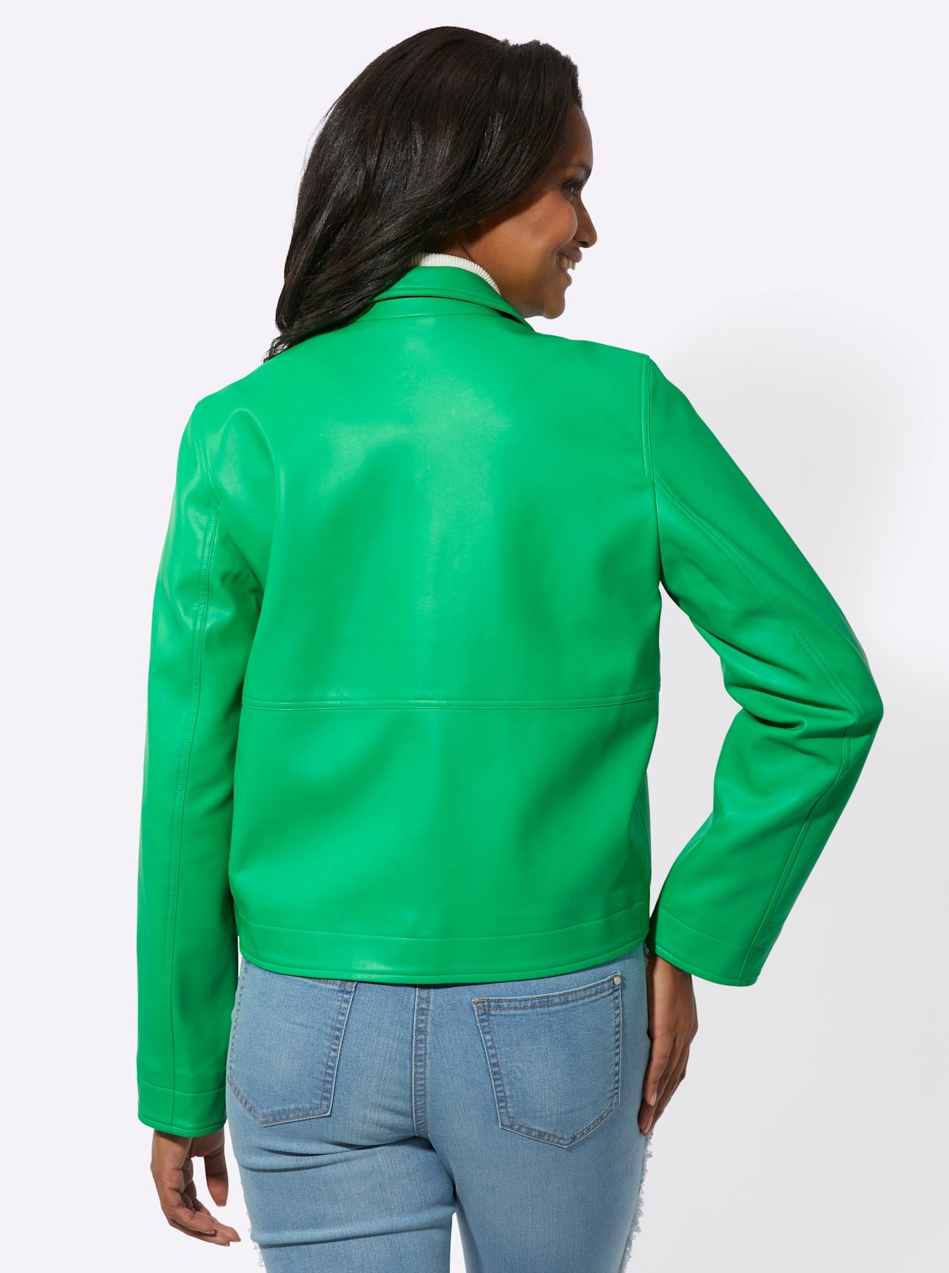 Inspirationen Lederimitatjacke, ohne Kapuze