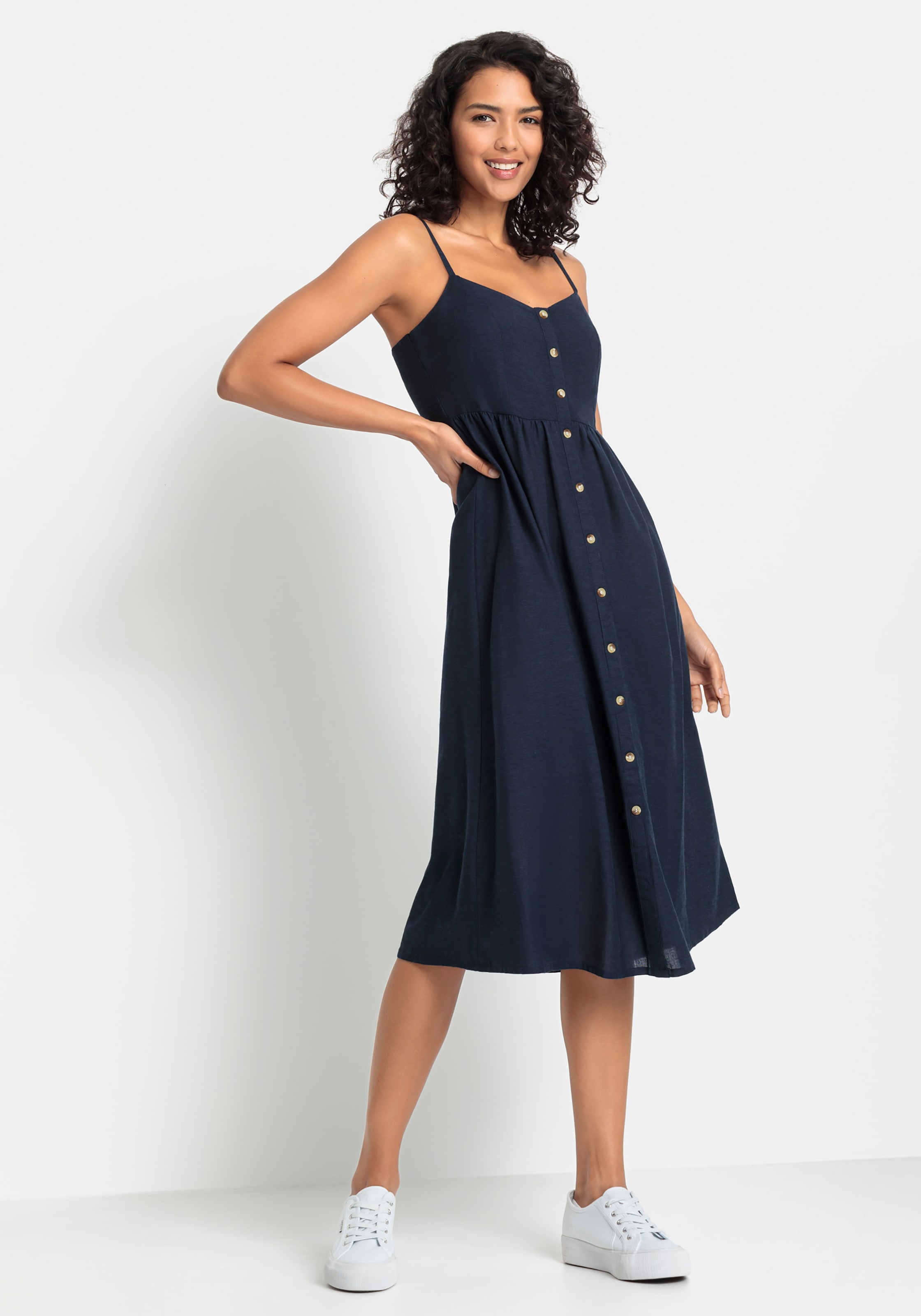 LASCANA Sommerkleid, aus Leinenmix online Schweiz Jelmoli-Versand shoppen bei
