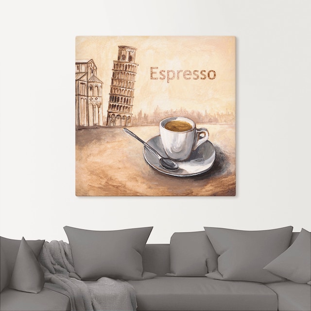 Artland Wandbild »Espresso in Pisa«, Kaffee Bilder, (1 St.), als Alubild,  Leinwandbild, Wandaufkleber oder Poster in versch. Grössen online shoppen |  Jelmoli-Versand