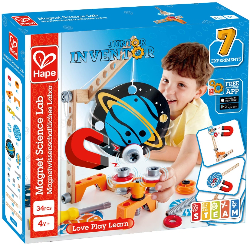 Konstruktions-Spielset »Junior Inventor Magnetwissenschaftliches Labor«, (34 St.)