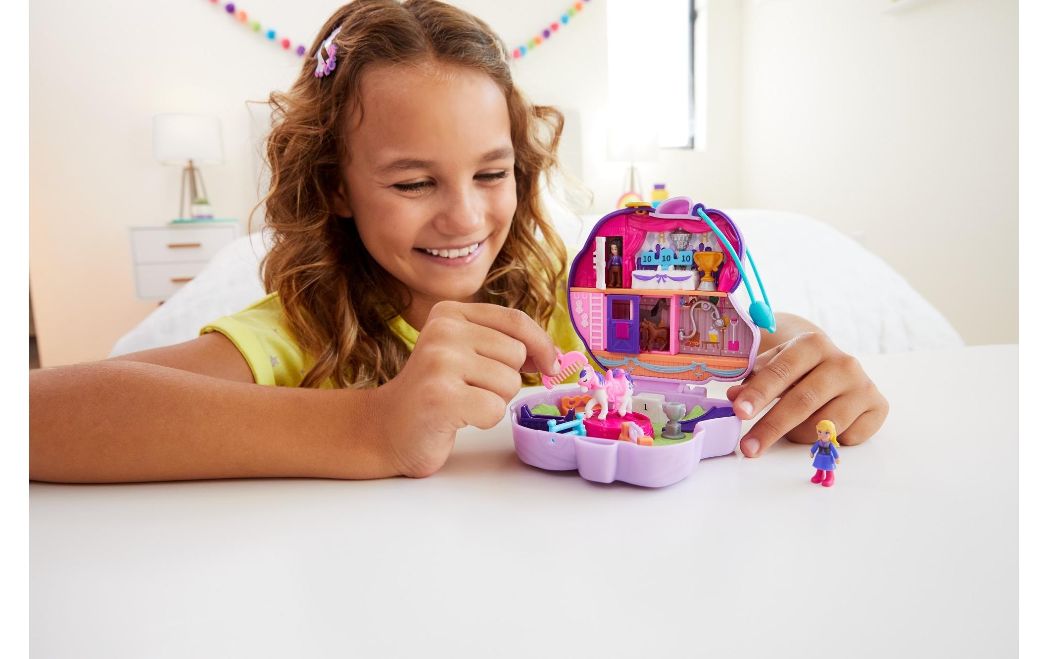 Polly Pocket Spielwelt »Pony-Springspass Schatulle«