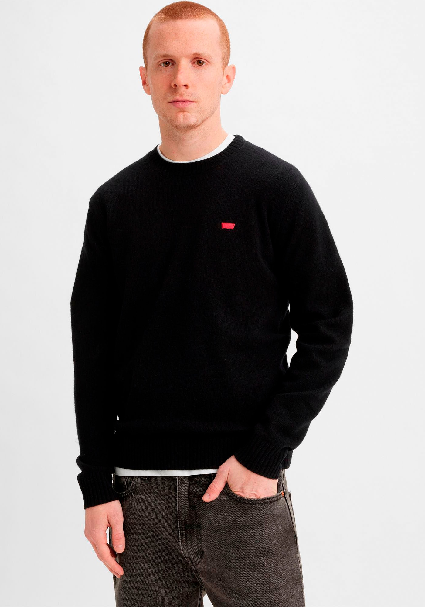Levi's® Wollpullover »ORIGINAL HM SWEATER«, in klassischer Rundhalsform