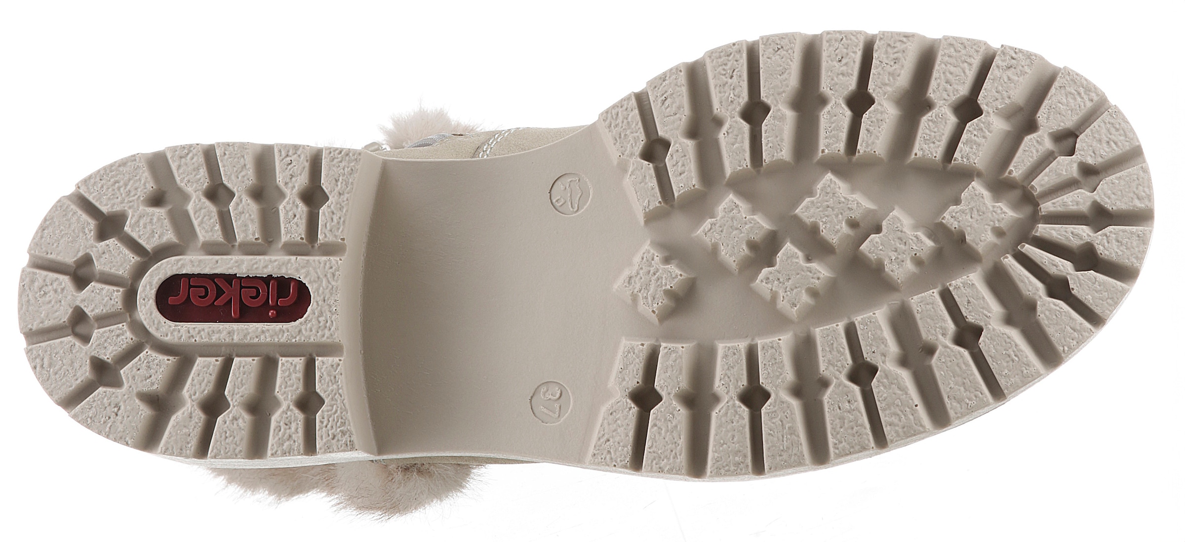 Rieker Winterstiefelette, Winterboots, Profilsohle, Blockabsatz, mit Innen-Reissverschluss