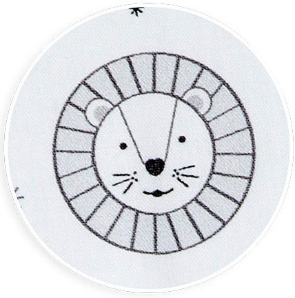 tiSsi® Bettnestchen »Maxi, grau Lion«, (2 tlg., Nestchen und Einlage), passend für tiSsi® Beistellbett 50x90 cm