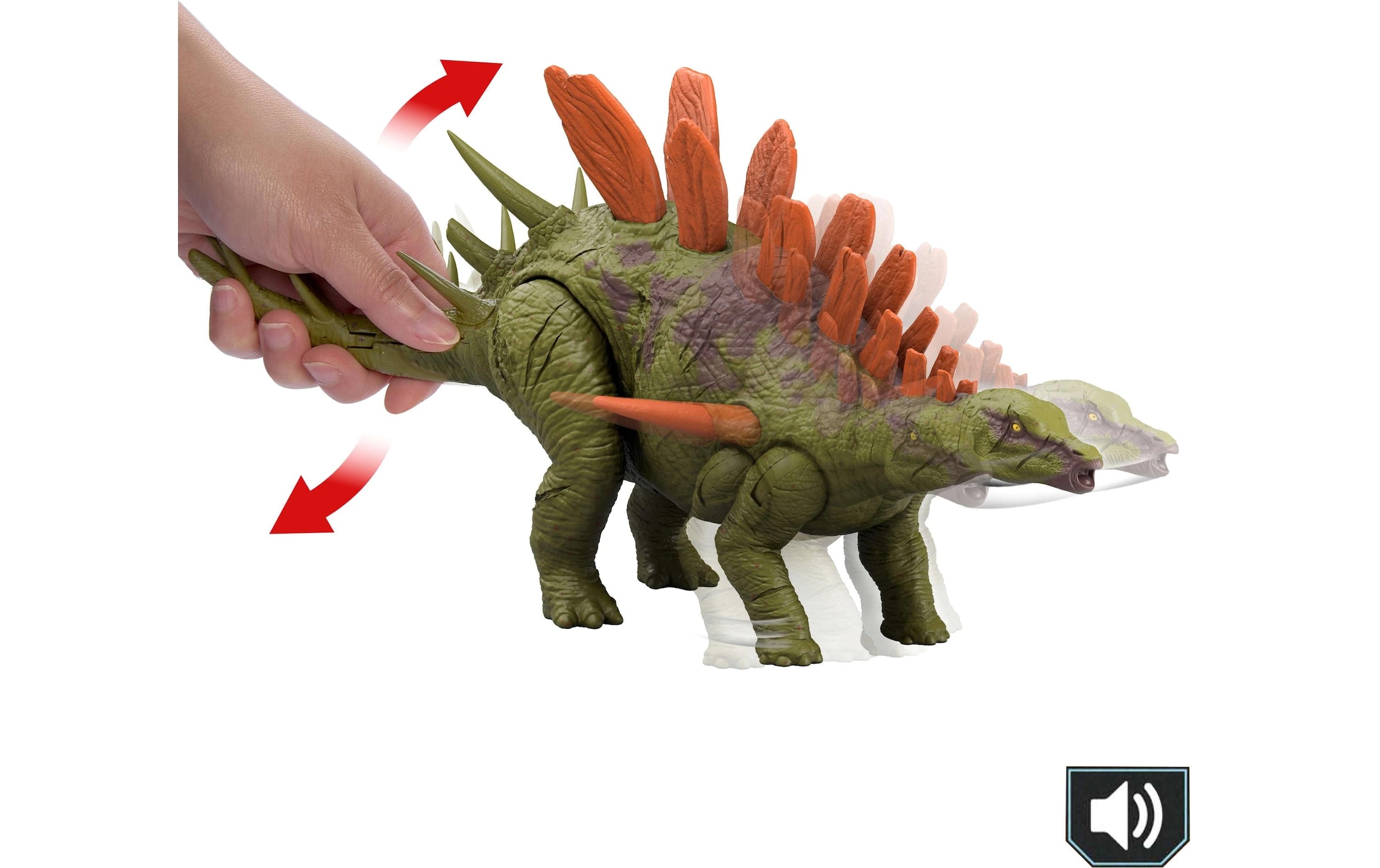 Mattel® Spielfigur »Jurassic World Wild Roar Kentrosaurus«