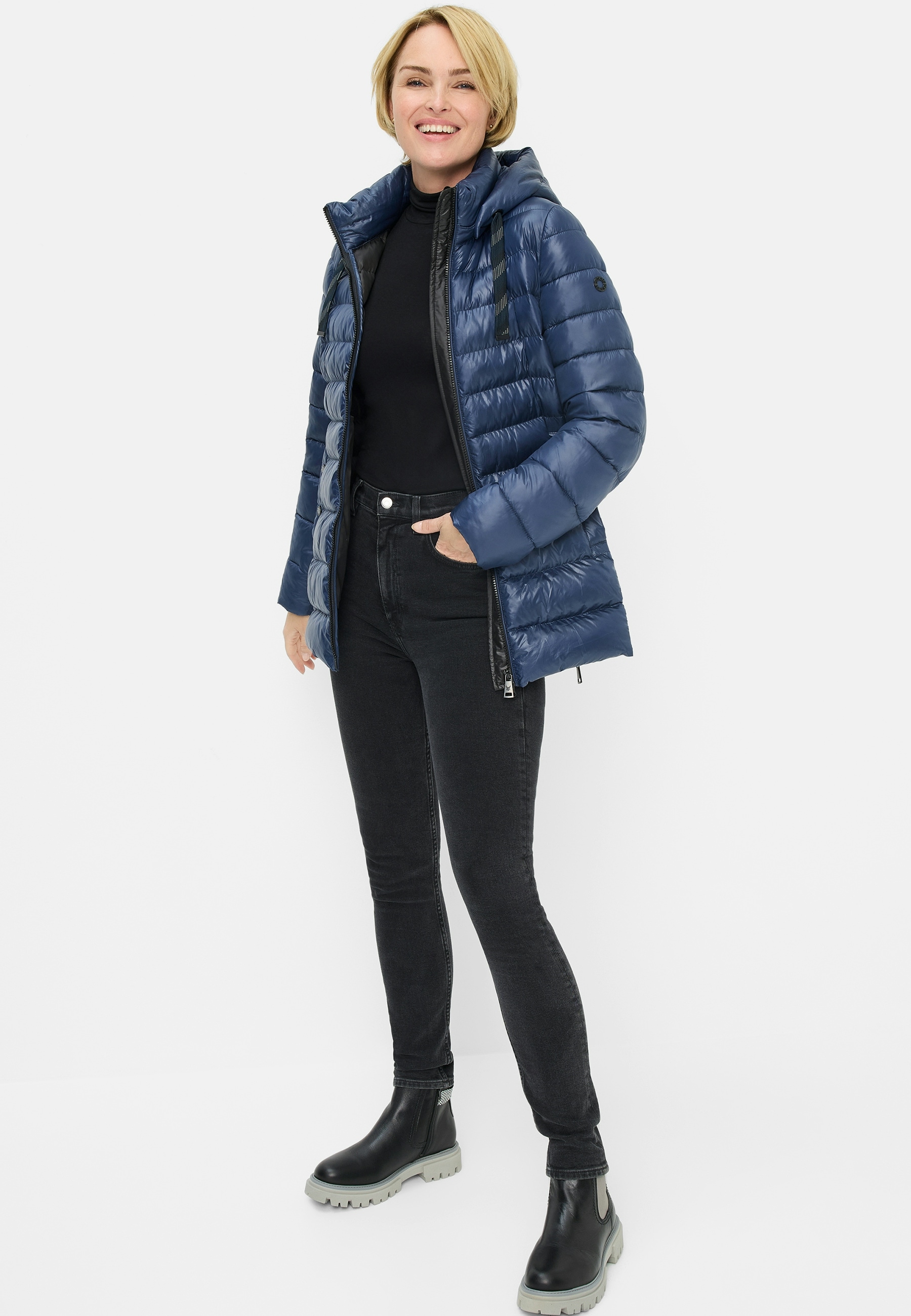 Fuchs Schmitt Steppjacke »Steppjacke«, mit Kapuze, Mit Rundhalsausschnitt