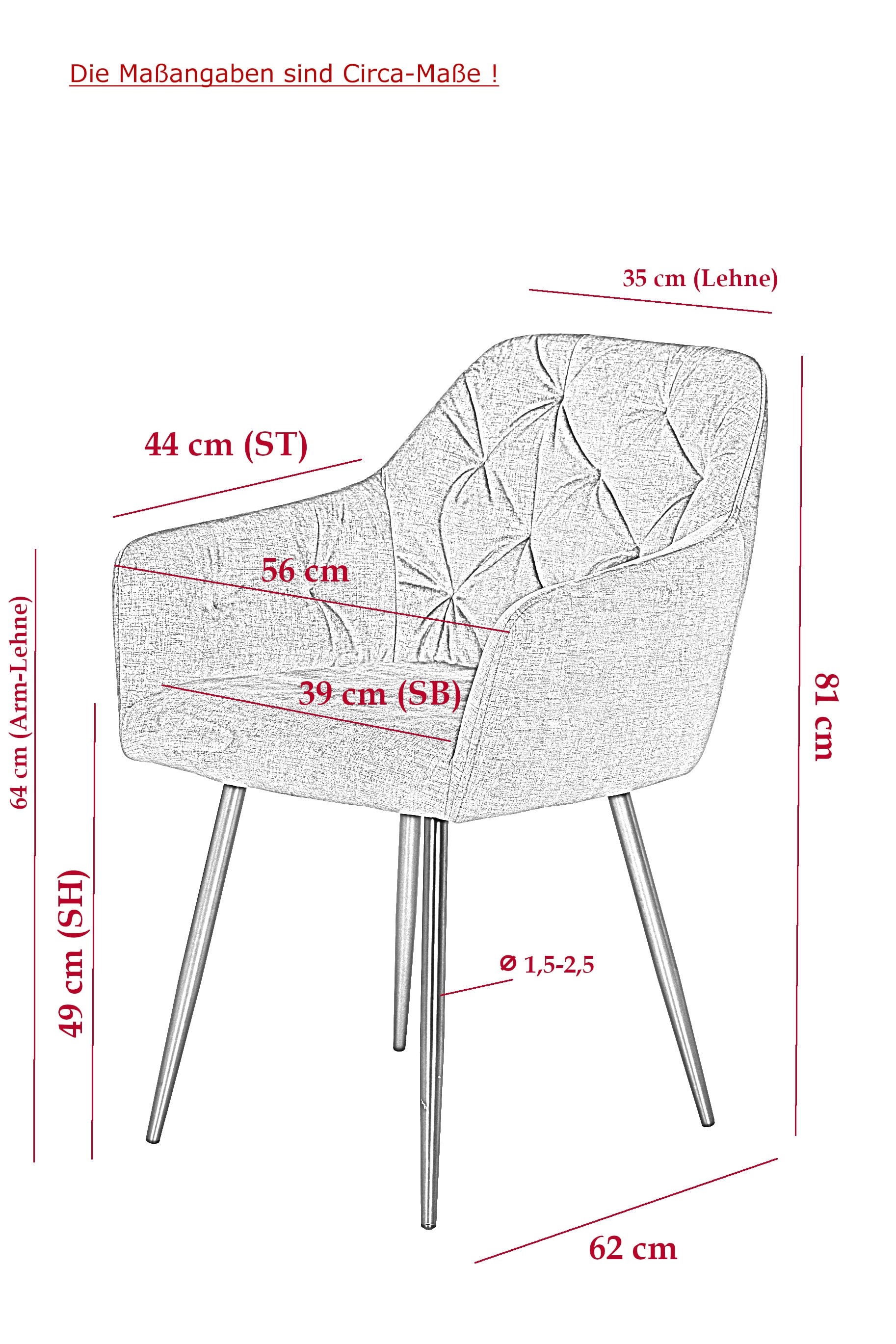 HELA Essgruppe »CLEO«, (Set, 5 tlg., 1 Tisch / 4 Stühle), mit Armlehnen