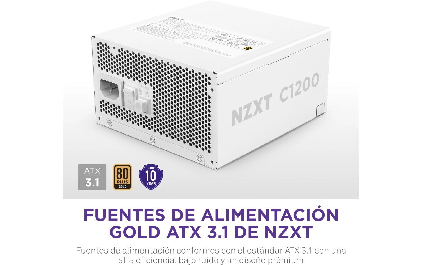 NZXT Netzteil »C1200 Goldfarben 1200 W«