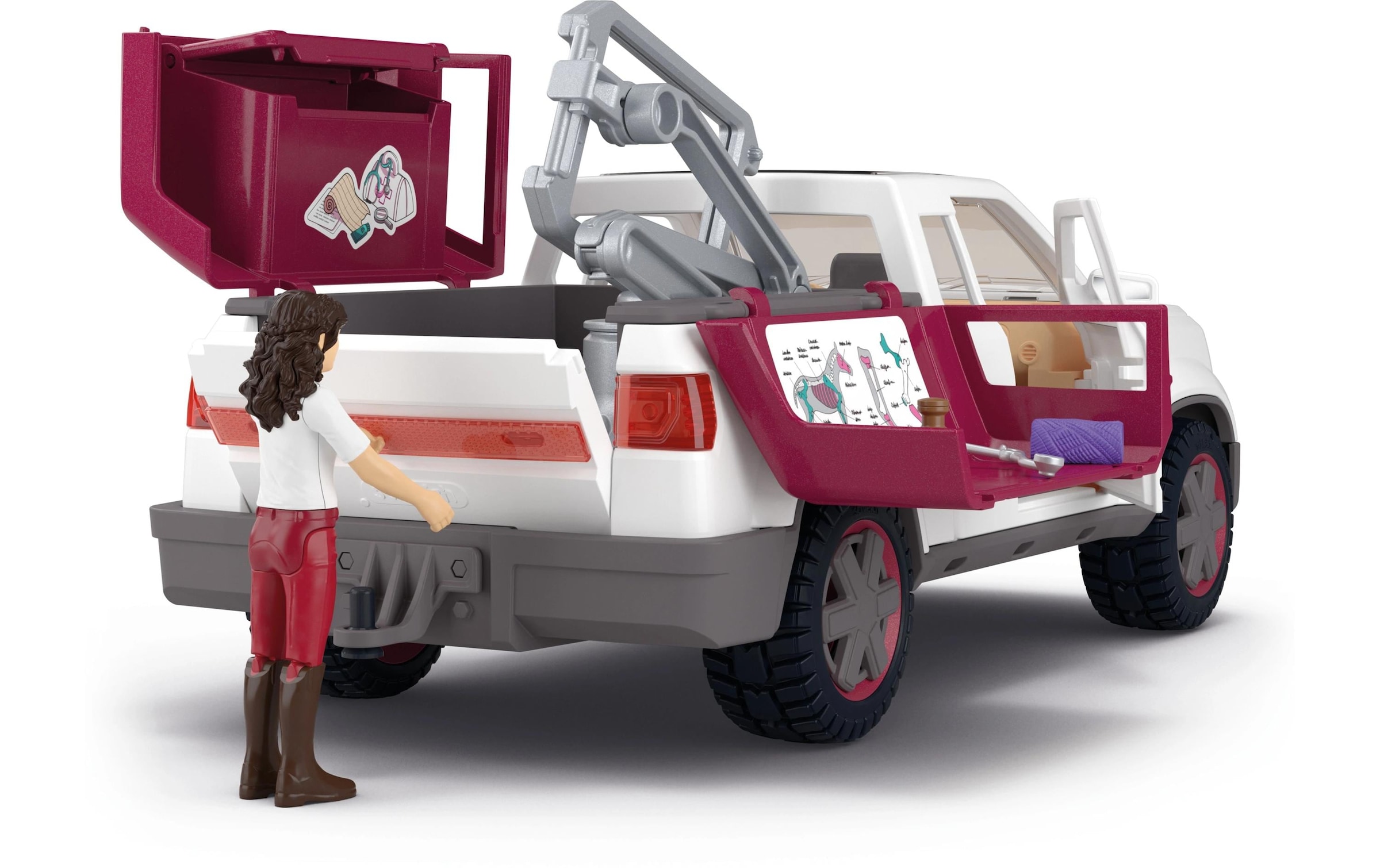 Schleich® Spielfigur »Horse Club Mobile Tierärztin mit Anhänger«
