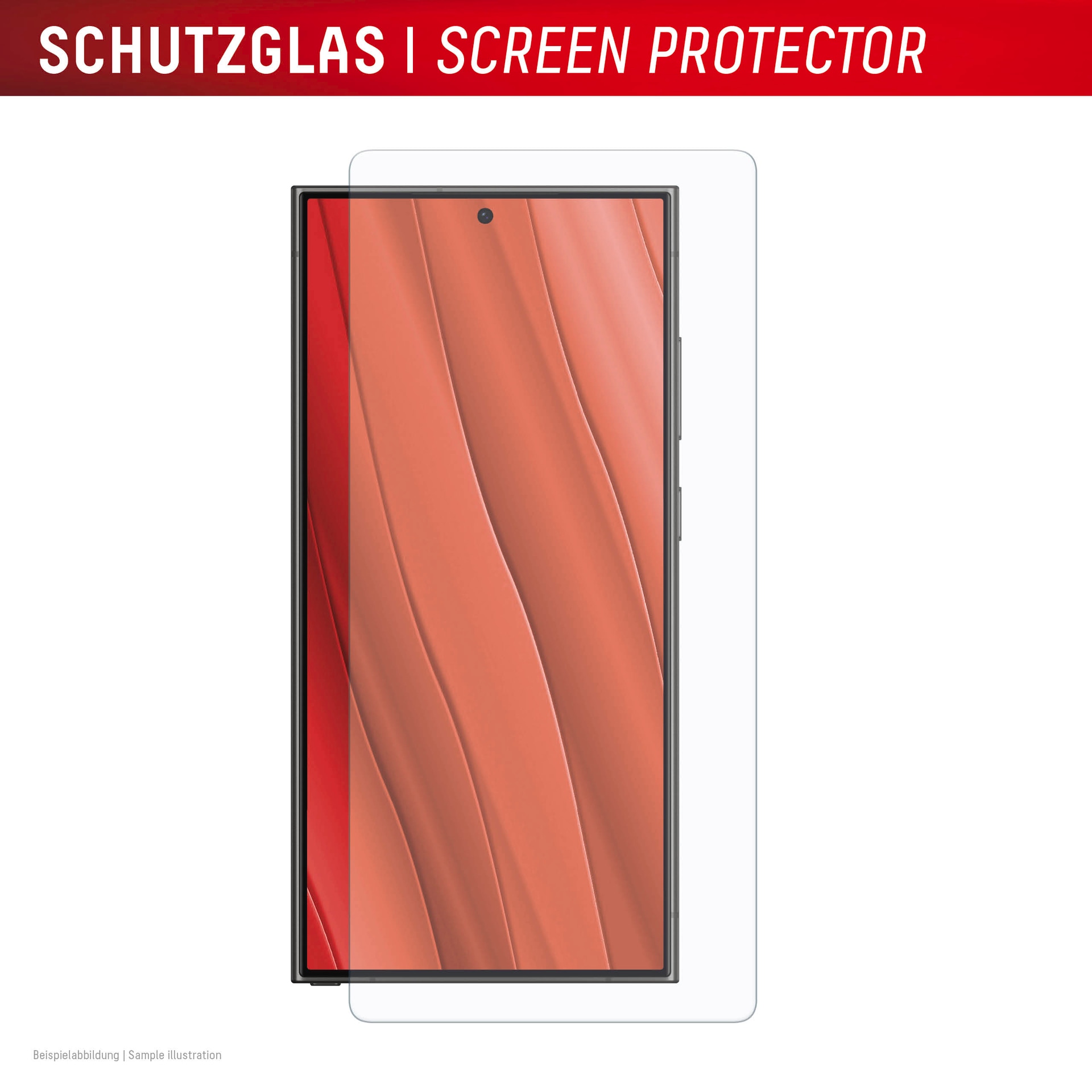 Displex Displayschutzglas »Real Glass Screen Protection«, für Samsung Galaxy S25 Ultra, Displayschutzfolie, Schutzfolie, Bildschirmschutz, kratz- & stossfest