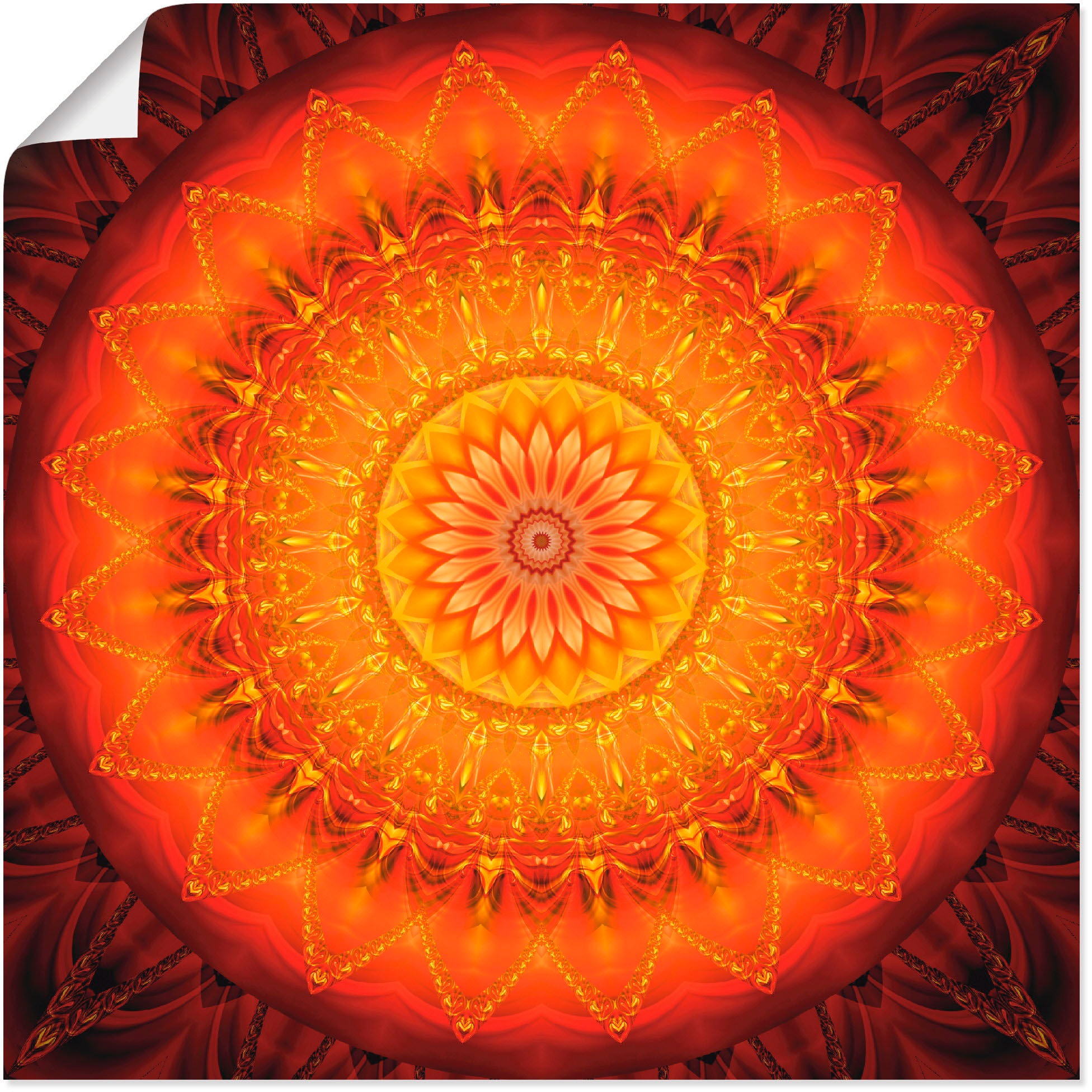 Artland Wandbild »Mandala 1«, Energie kaufen oder | Wandaufkleber St.), online als Poster Muster, Jelmoli-Versand Grössen (1 versch. in Leinwandbild