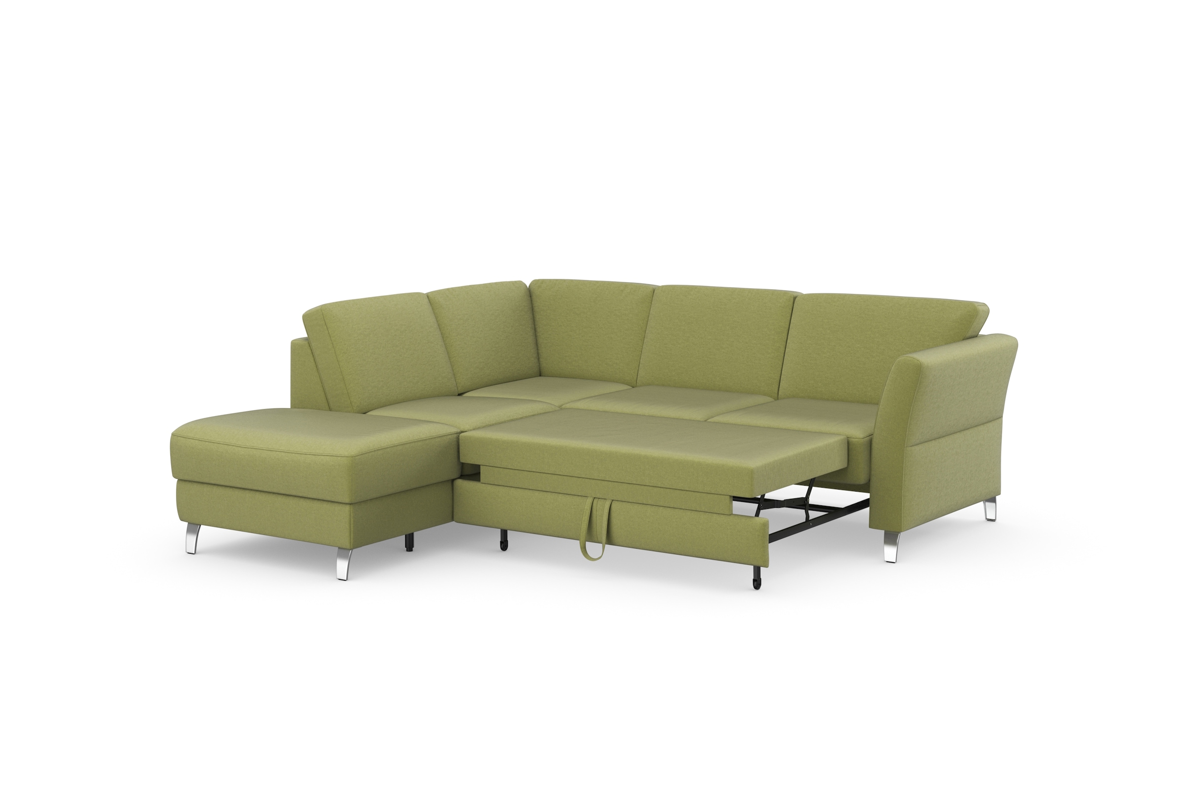 sit&more Ecksofa »Visby L-Form«, Wahlweise mit Bettfunktion und Stauraum, frei im Raum stellbar