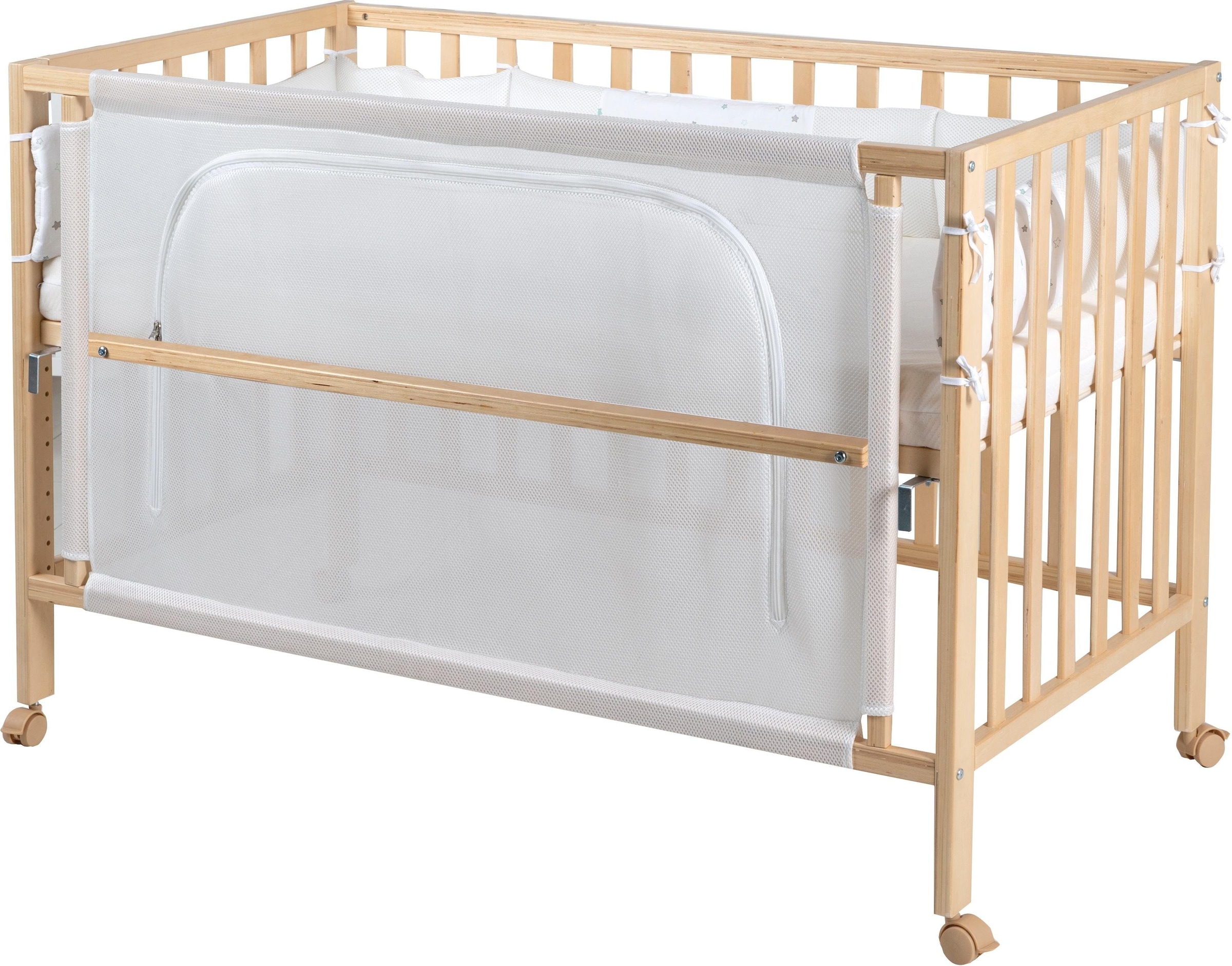 roba® Babybett »Room Bed, safe asleep®, Sternenzauber natur«, (4 tlg.)