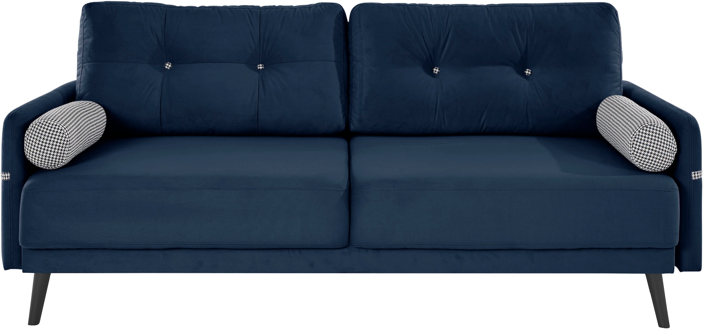INOSIGN Schlafsofa »Emily«, incl. Bettfunktion und Bettkasten, Seitentache im Armteil, Federkern