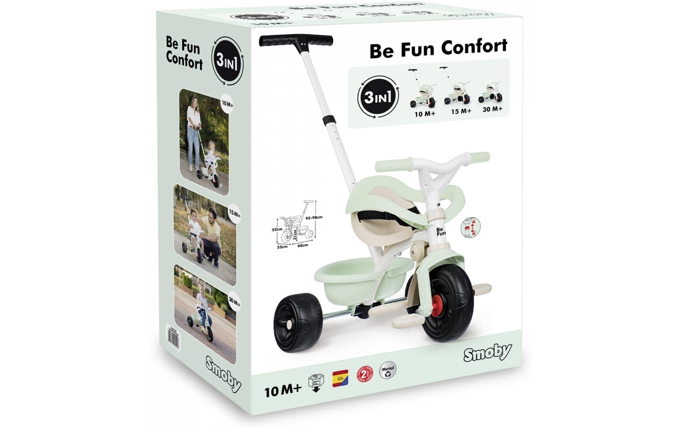 Smoby Dreirad »Be Fun Komfort Mint«