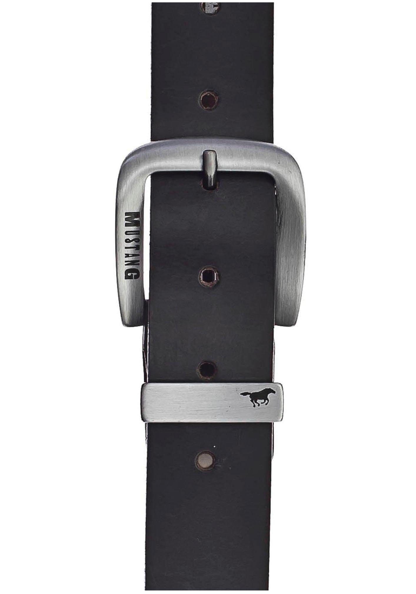 online Jelmoli-Versand MUSTANG 130 mit kaufen | Markenprägung Ledergürtel, bis cm, charakteristischer