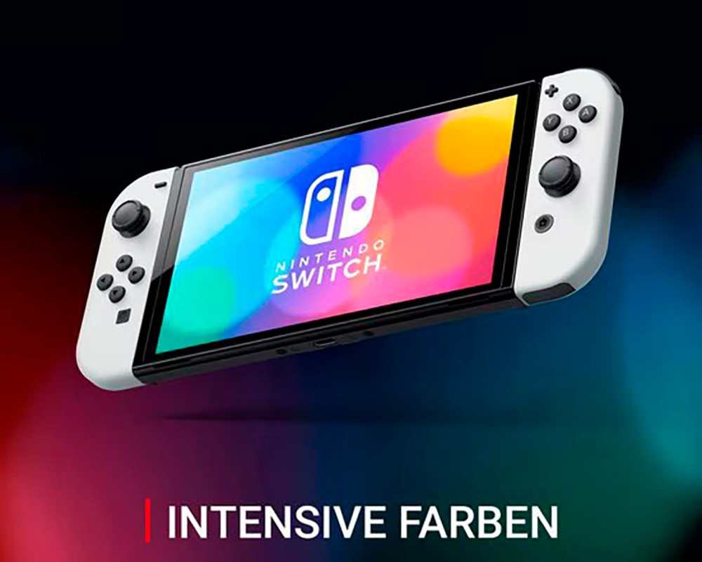 Nintendo Switch Konsolen-Set »OLED weiss inkl. Mario Party Jamboree und exklusiver Nintendo Decke«