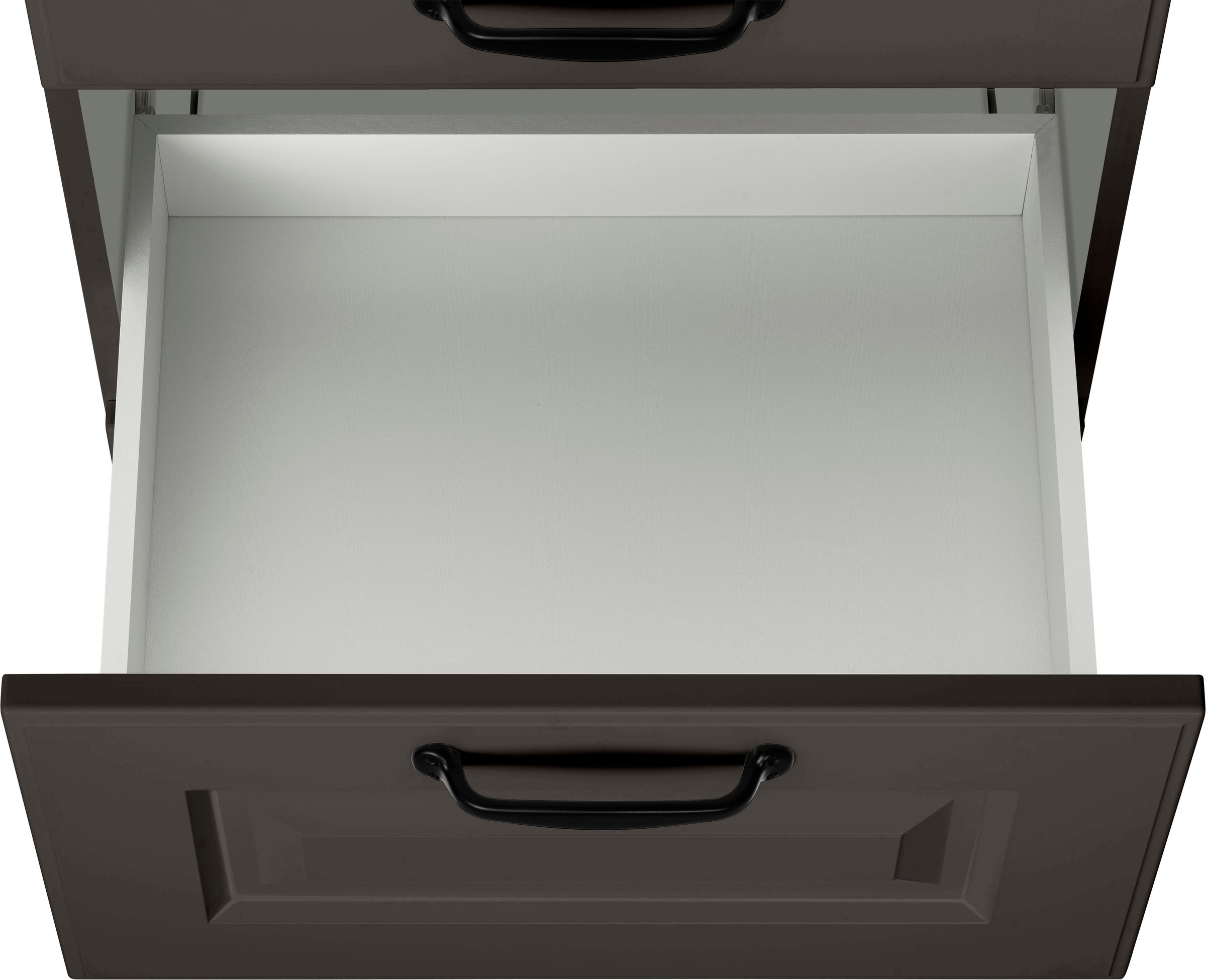 ❤ wiho Küchen Auszugsunterschrank »Erla«, 50 cm breit mit Kassettenfront, 2  grossen Auszügen, ohne Arbeitsplatte kaufen im Jelmoli-Online Shop | Unterschränke