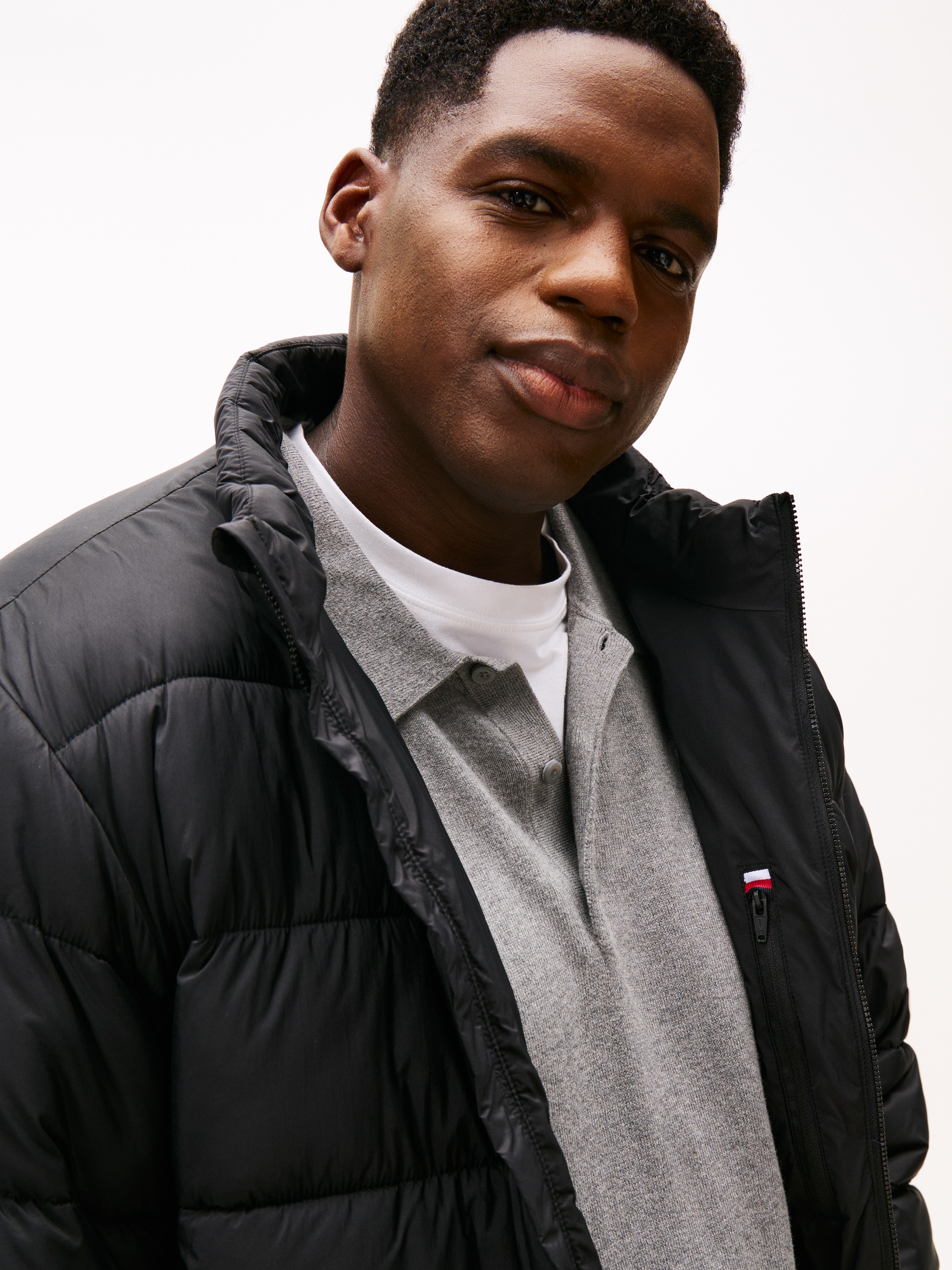 Tommy Hilfiger Big & Tall Steppjacke »STAND COLLAR JACKET«, ohne Kapuze, Winterjacke, Outdoorjacke, Steppjacke; Grosse Grössen