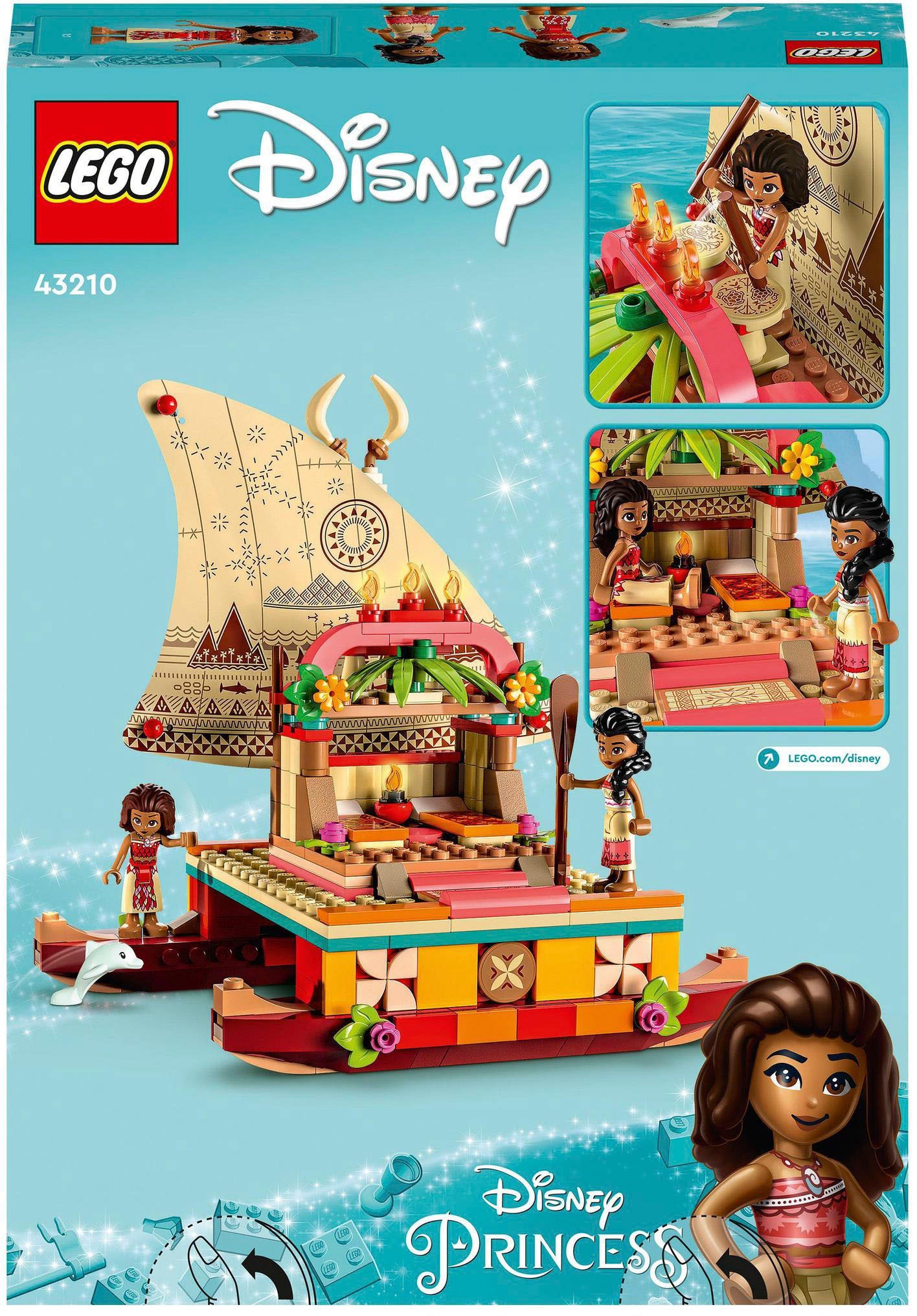 LEGO® Konstruktionsspielsteine »Vaianas Katamaran (43210), LEGO® Disney«, (321 St.), Made in Europe