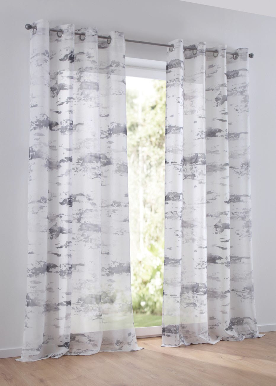 Kutti Vorhang »Claude«, (1 St.), Gardine halbtransparent, bedruckt, Polyester, Batist