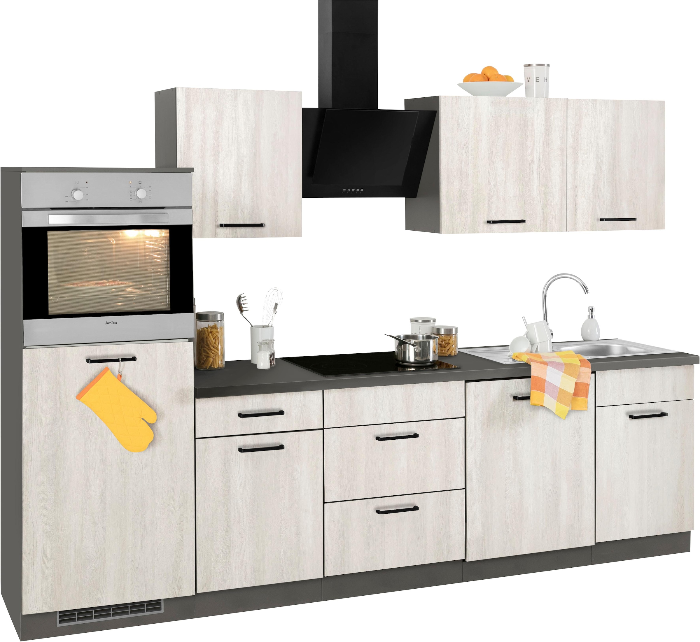 ❤ wiho Küchen Küchenzeile »Esbo«, E-Geräte, 310 cm Breite ohne Shop ordern Jelmoli-Online im