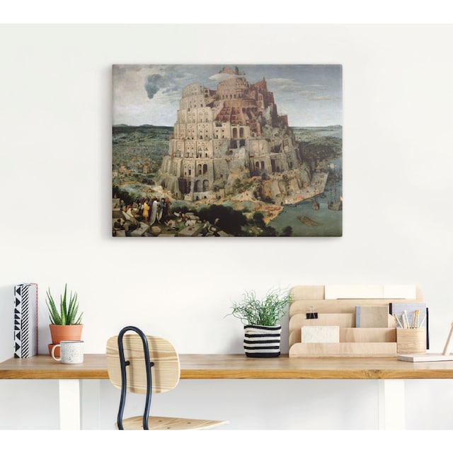 Artland Wandbild »Der Turmbau von Babel. 1563«, Gebäude, (1 St.), als  Leinwandbild, Wandaufkleber oder Poster in versch. Grössen online bestellen  | Jelmoli-Versand